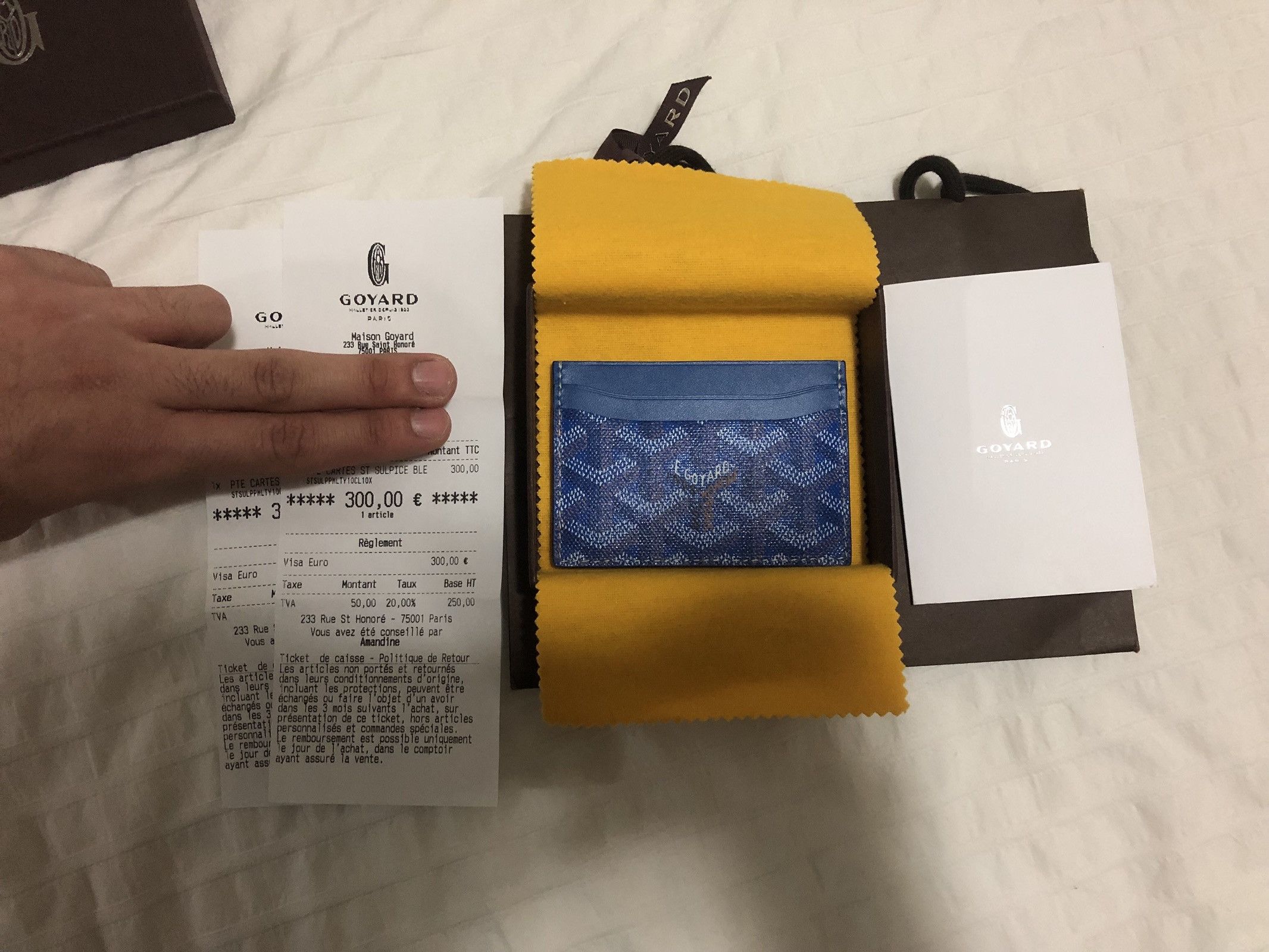 SOLD] BNIB Goyard St Sulpice Card Holder (Special Colour: Blue)