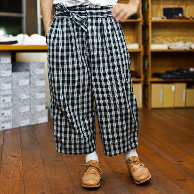 Porter Classic Porter Classic Palaka Wide Pants Kapital 45r Junya Watanabe Size US 34 / EU 50 - 9 Thumbnail