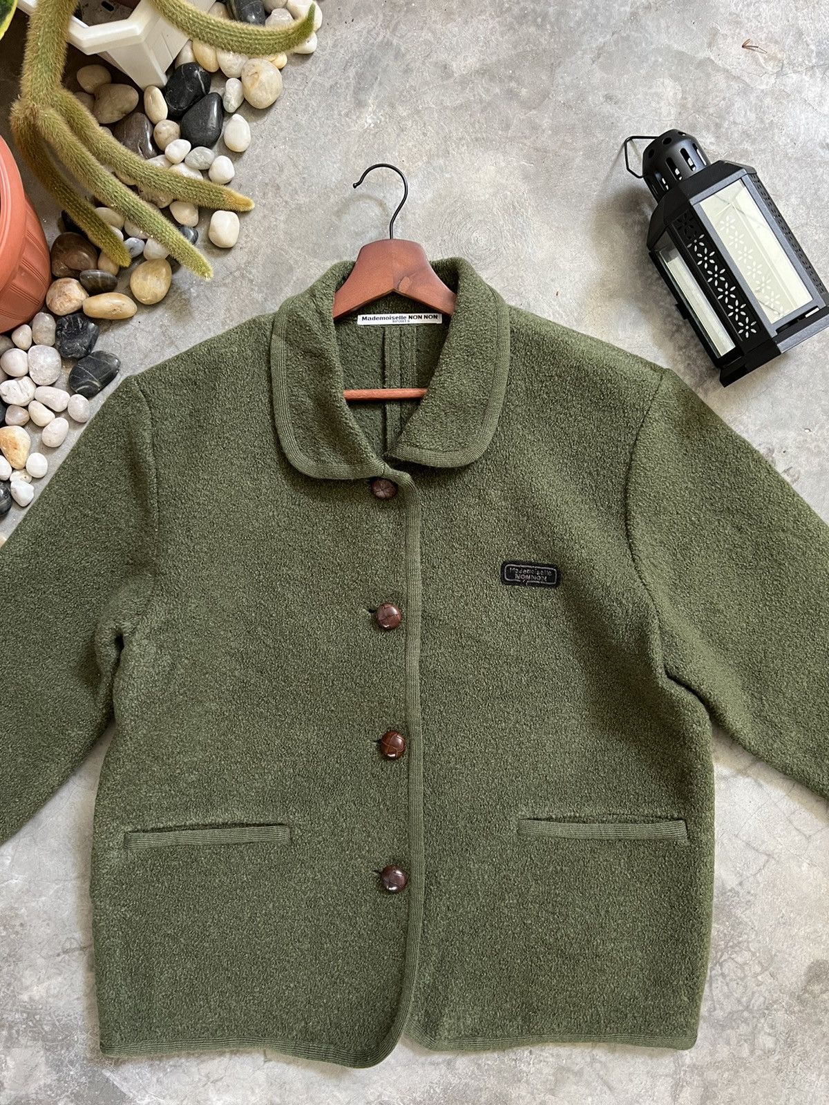 Japanese Brand × Mademoiselle Non Non 🔥 VTG🔥Japanese Mademoiselle NON NON Cardigan With Pockets Size US M / EU 48-50 / 2 - 2 Thumbnail