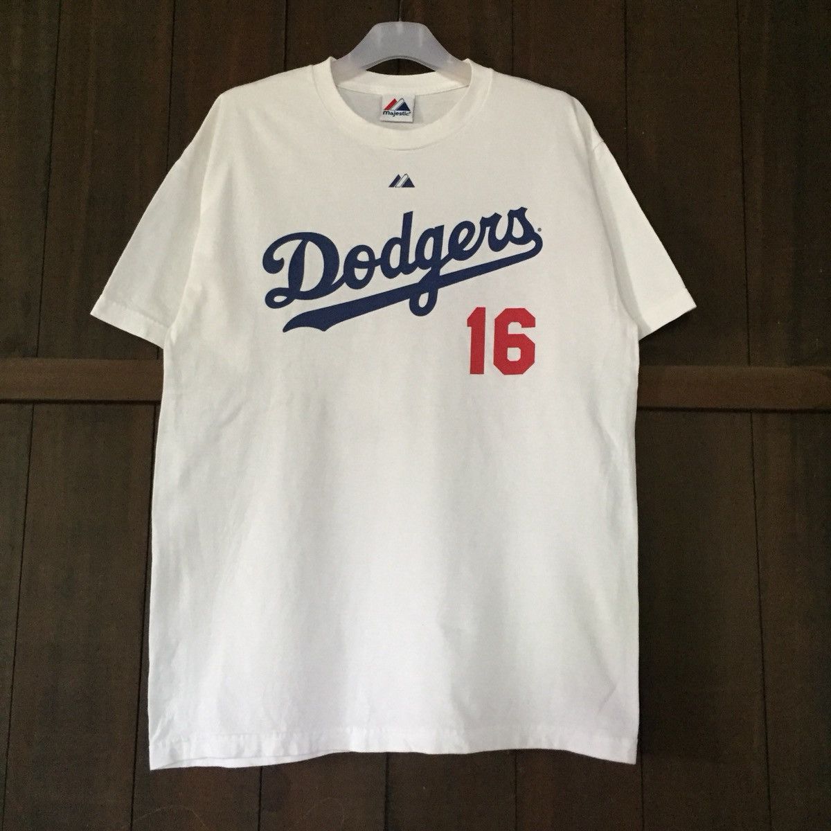 Majestic, Shirts, Blue La Dodgers Ethier Jersey Xl