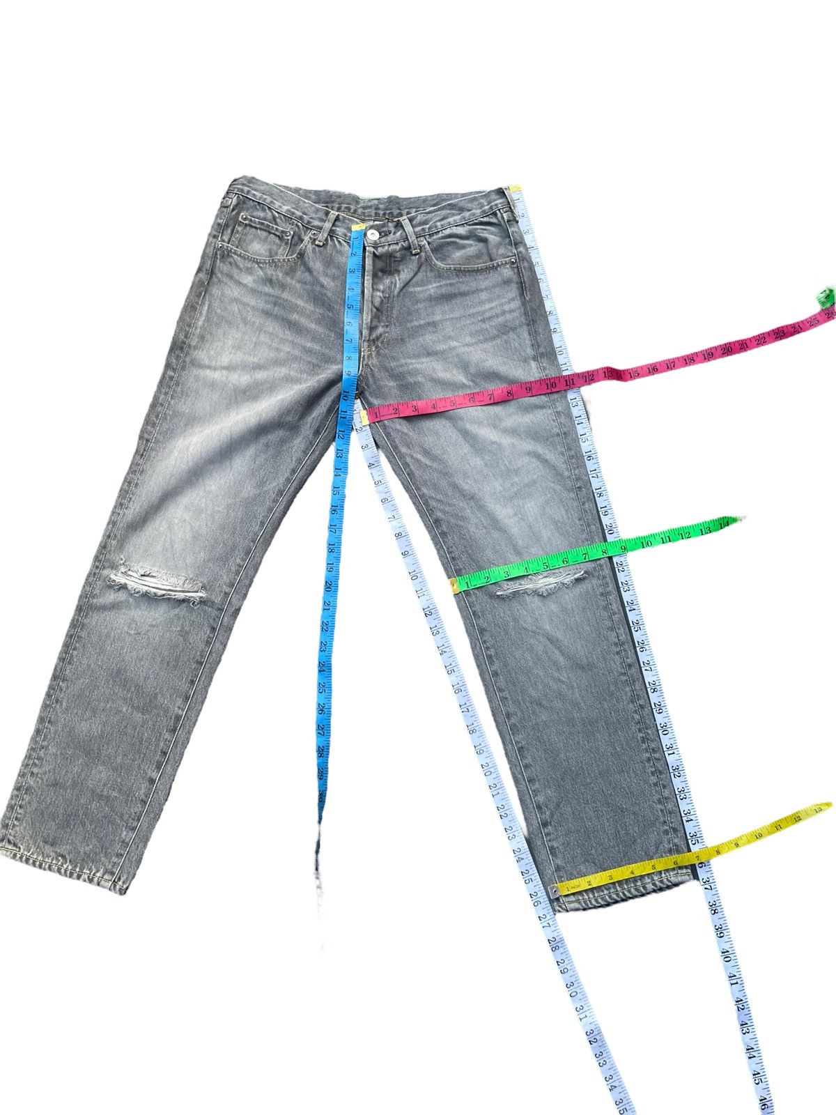 Japanese Brand From The Garret Tokyo Japan Distressed Denim Size US 33 - 16 Thumbnail