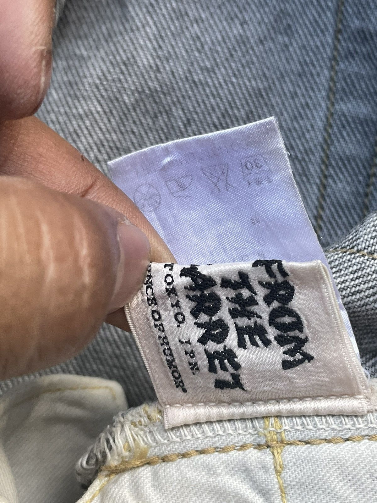 Japanese Brand From The Garret Tokyo Japan Distressed Denim Size US 33 - 10 Thumbnail