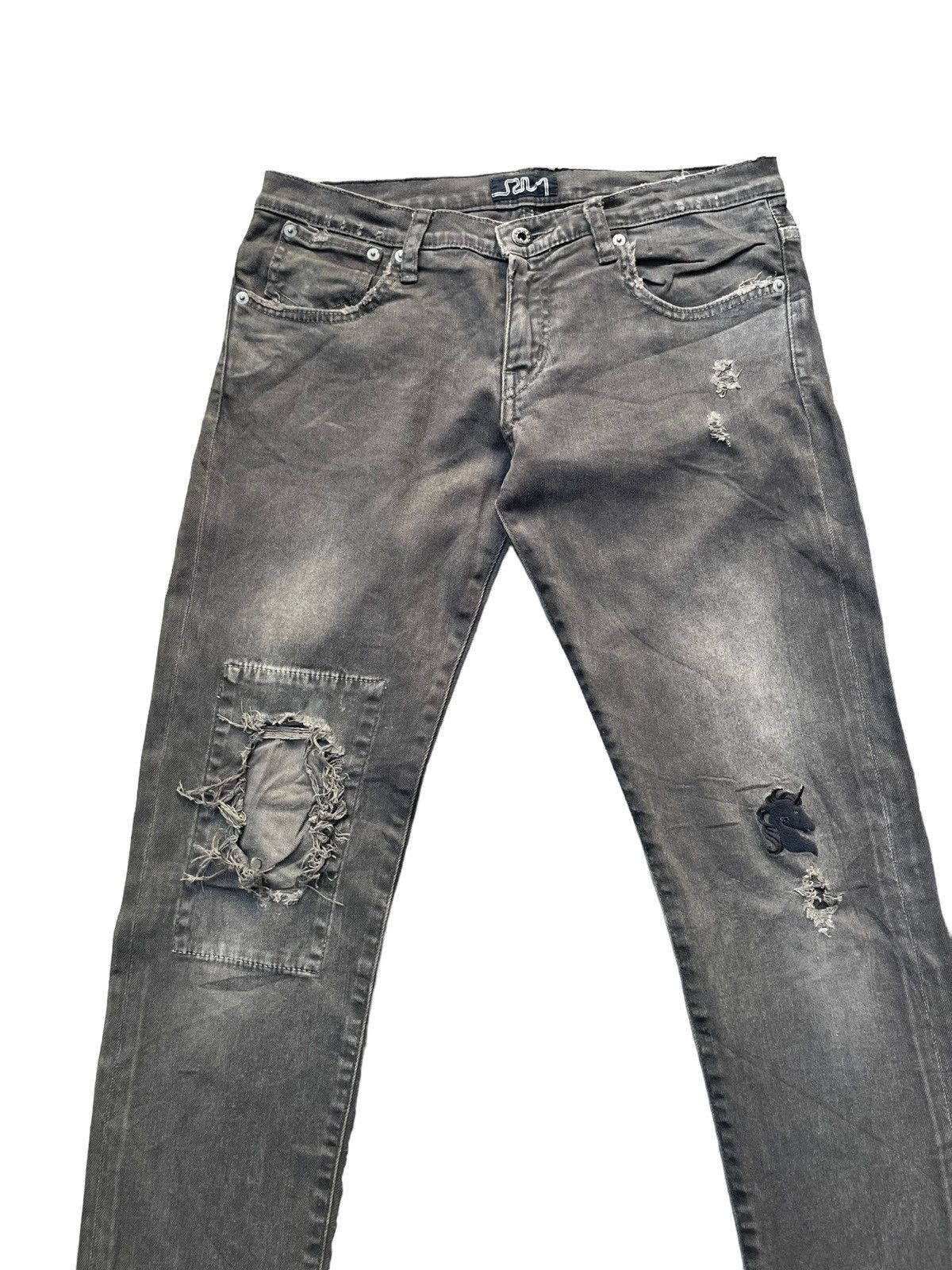 Japanese Brand RNA Custom Distresed Denim Size US 32 / EU 48 - 3 Thumbnail