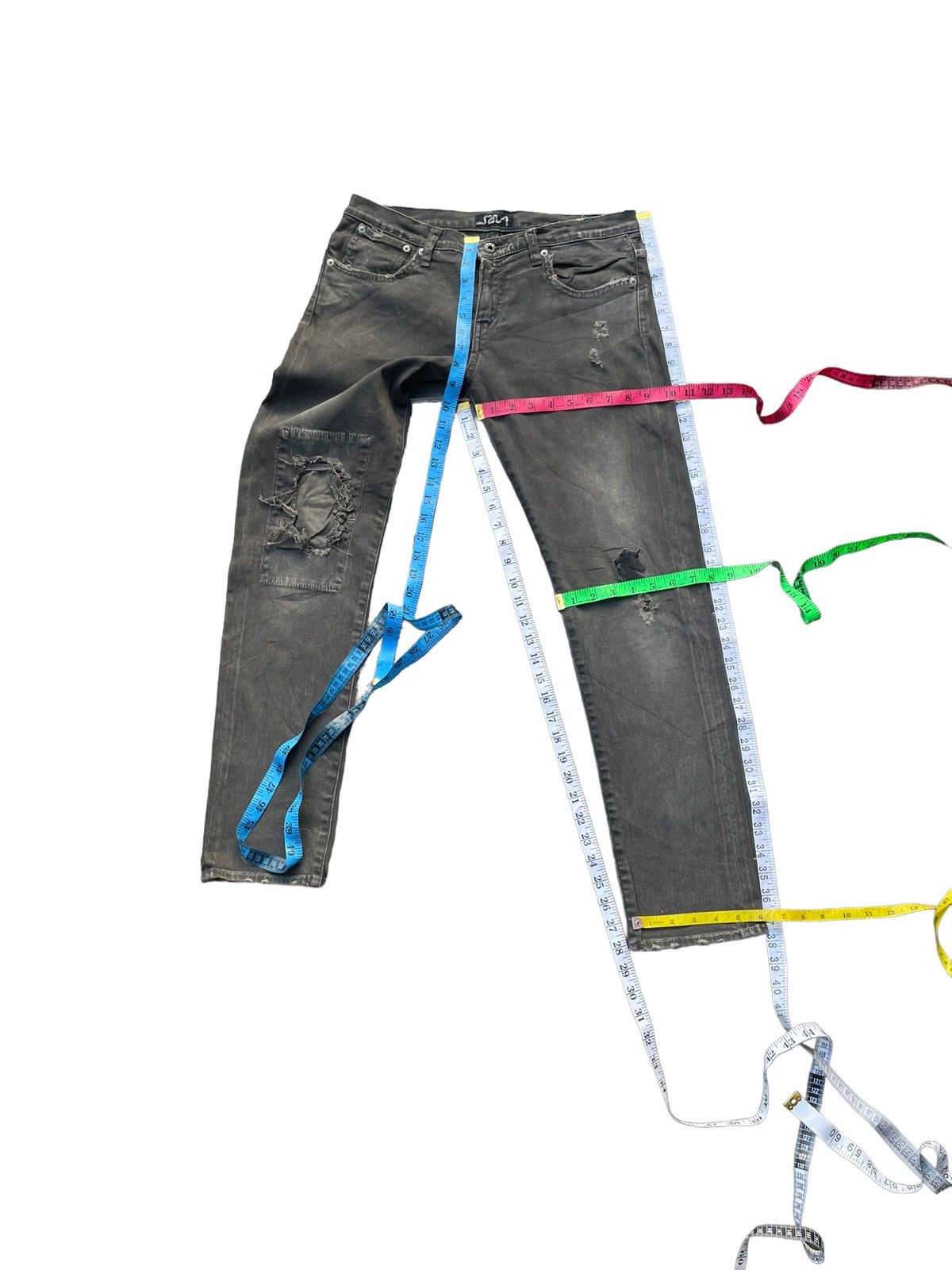 Japanese Brand RNA Custom Distresed Denim Size US 32 / EU 48 - 17 Thumbnail