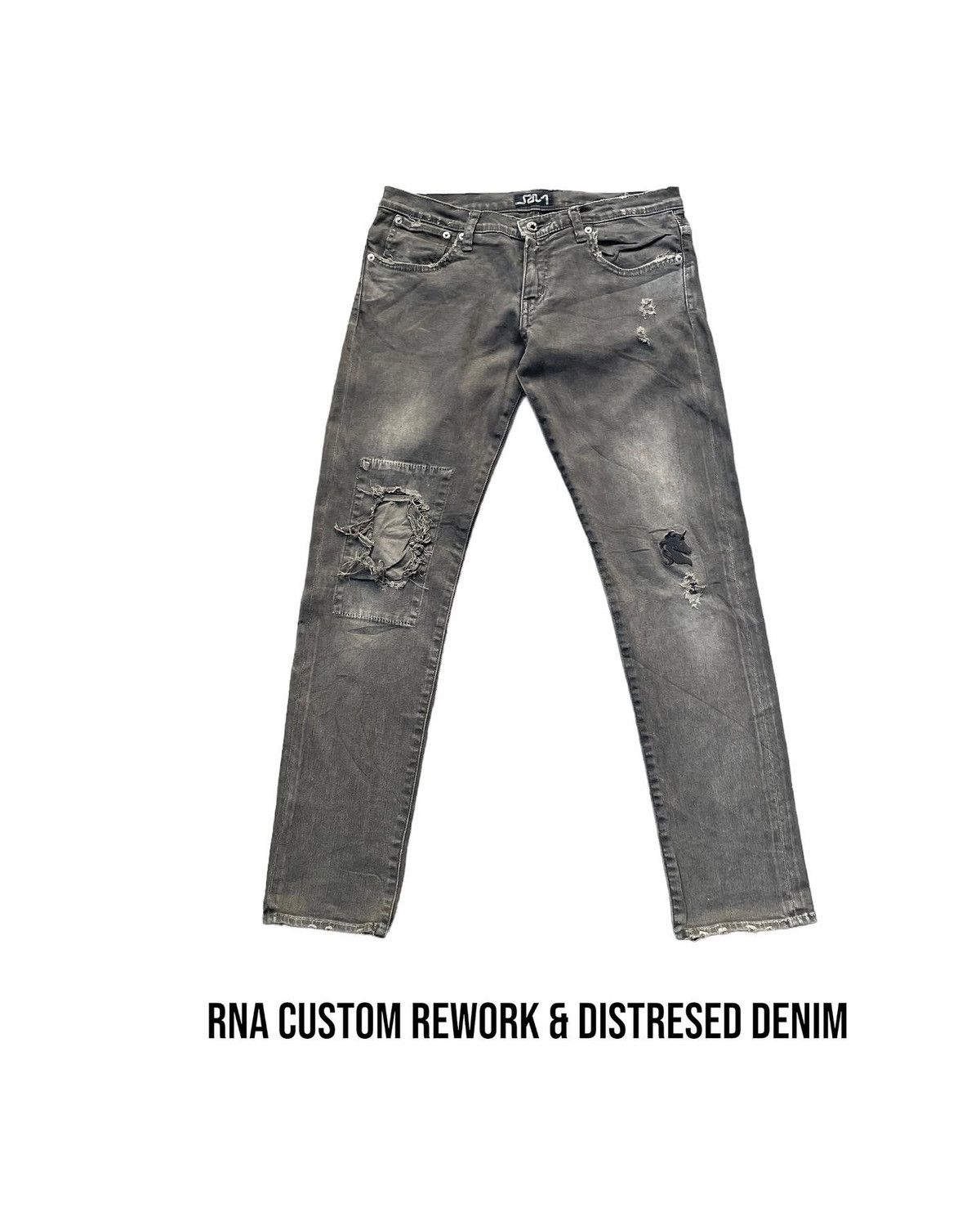 Japanese Brand RNA Custom Distresed Denim Size US 32 / EU 48 - 1 Thumbnail