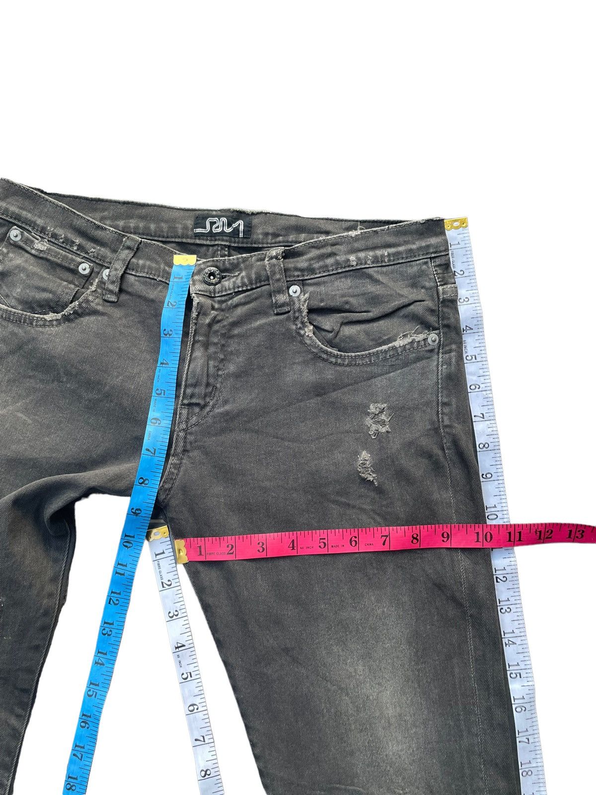 Japanese Brand RNA Custom Distresed Denim Size US 32 / EU 48 - 19 Thumbnail