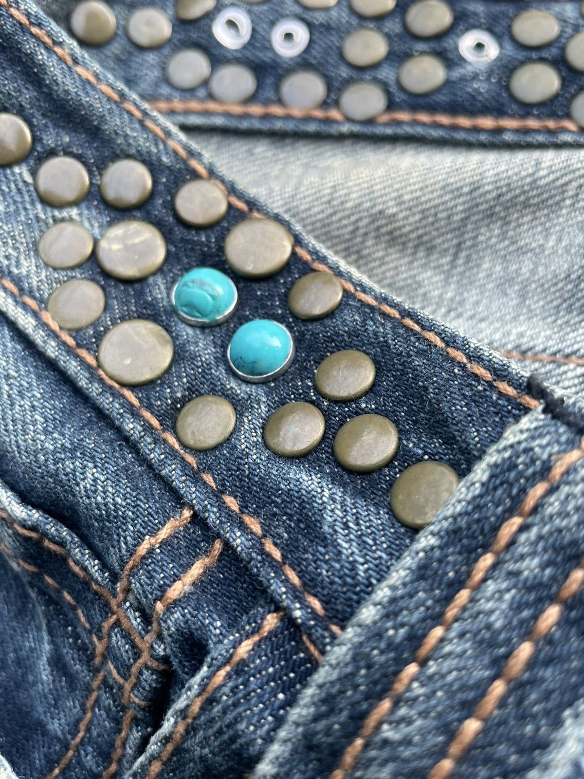 Japanese Brand Trim Distresed Rework Denim Size US 32 / EU 48 - 12 Thumbnail