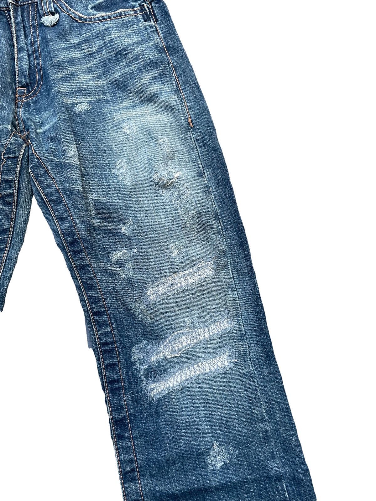 Japanese Brand Trim Distresed Rework Denim Size US 32 / EU 48 - 4 Thumbnail
