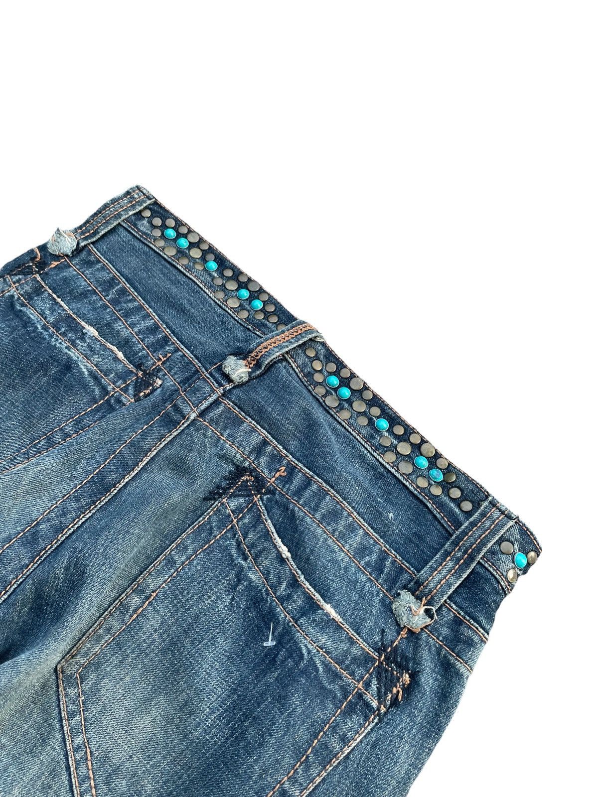 Japanese Brand Trim Distresed Rework Denim Size US 32 / EU 48 - 9 Thumbnail