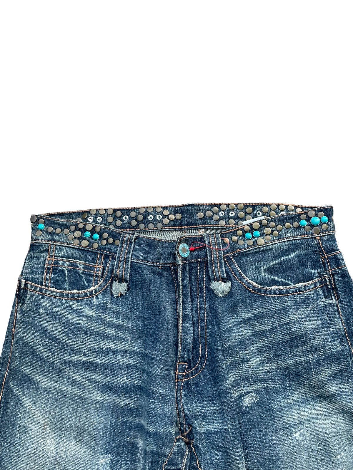 Japanese Brand Trim Distresed Rework Denim Size US 32 / EU 48 - 10 Thumbnail