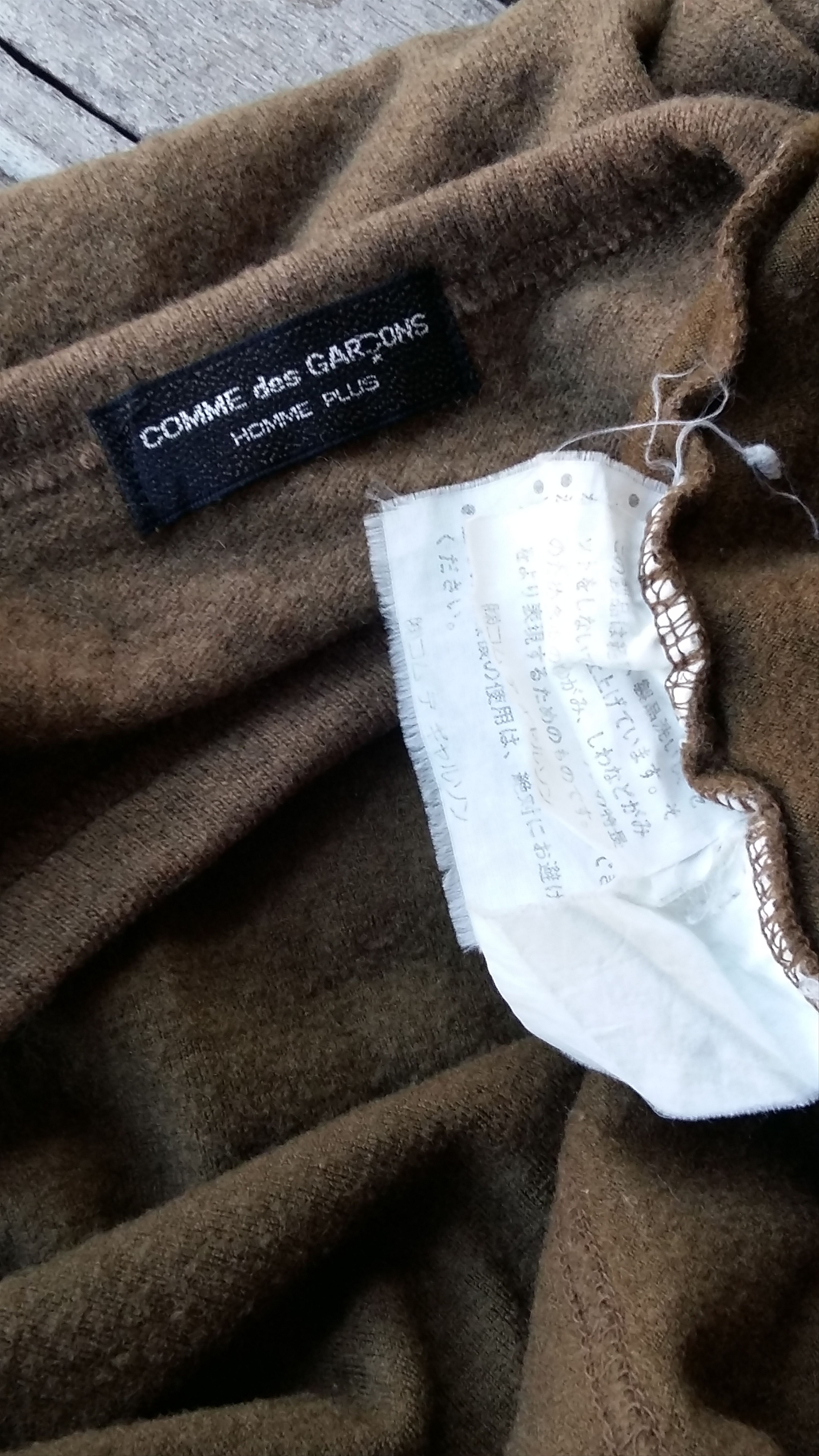 Comme des Garcons × Comme des Garcons Homme Plus × Japanese Brand Vintage CDG Comme Des Garcons Homme Plus Wool Longsleeve Tee Size US S / EU 44-46 / 1 - 3 Thumbnail
