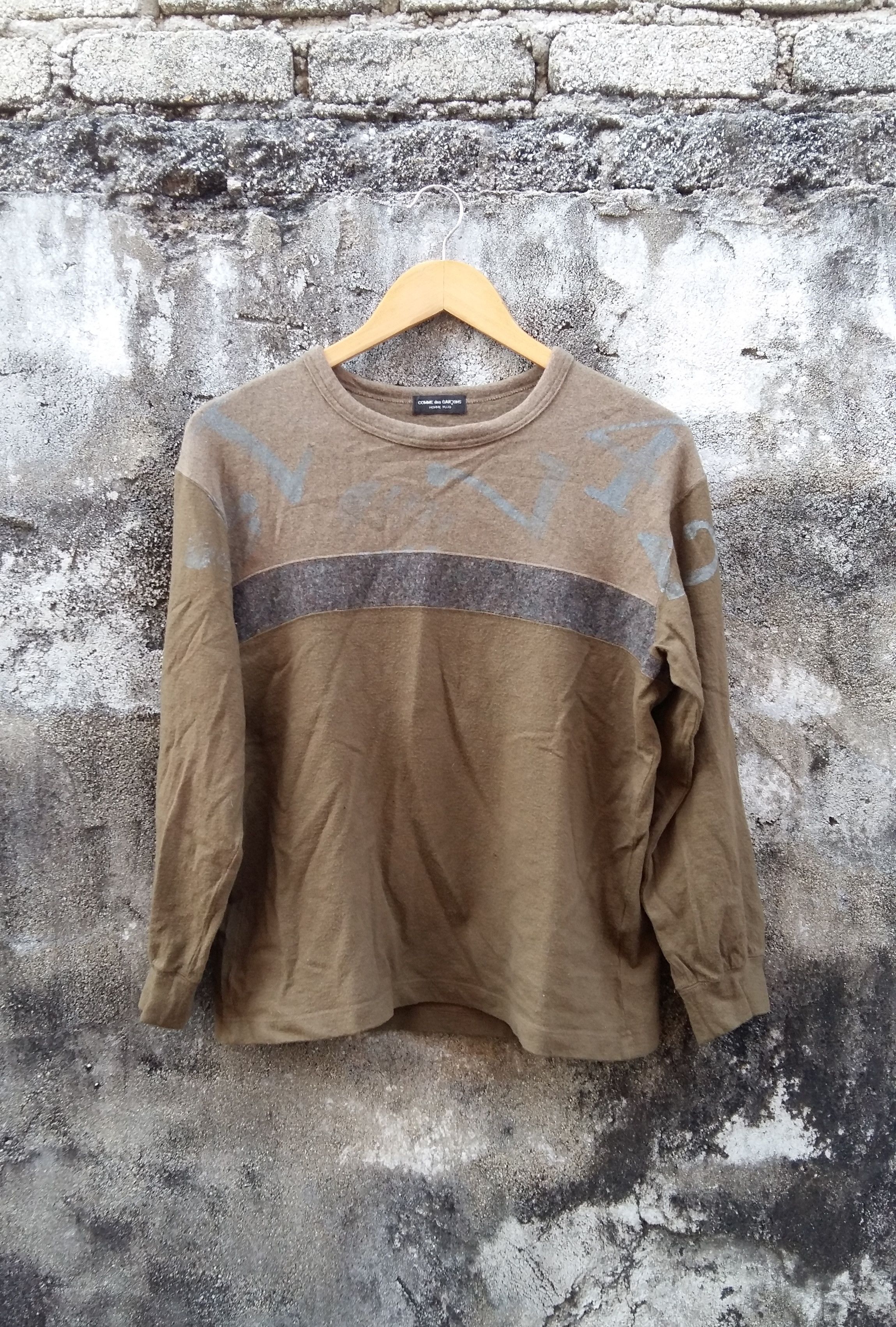 Comme des Garcons × Comme des Garcons Homme Plus × Japanese Brand Vintage CDG Comme Des Garcons Homme Plus Wool Longsleeve Tee Size US S / EU 44-46 / 1 - 2 Thumbnail