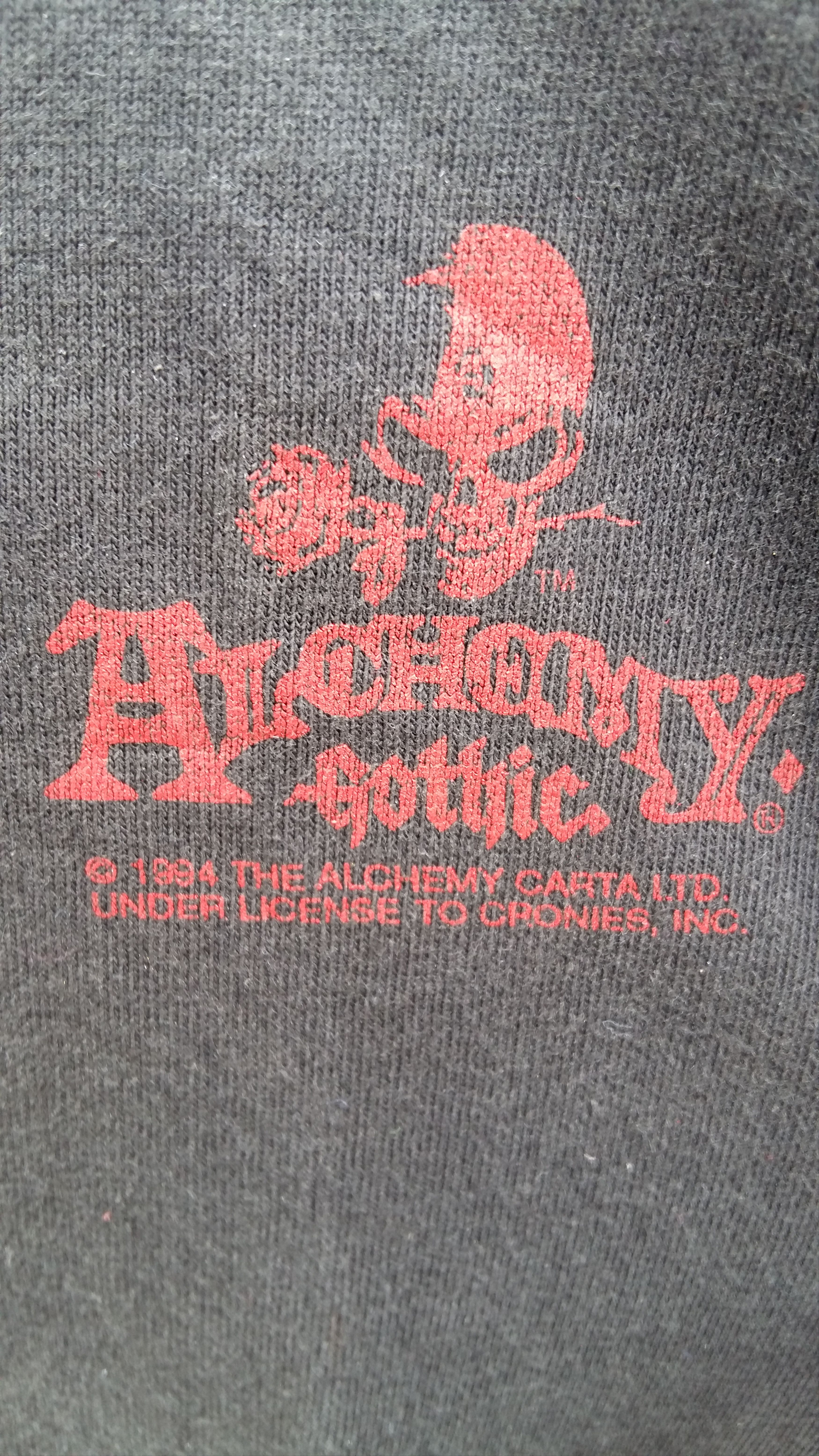 Alchemist × Vintage Rare!! Vintage 90s Alchemy Gothic Tshirt Size US L / EU 52-54 / 3 - 4 Thumbnail