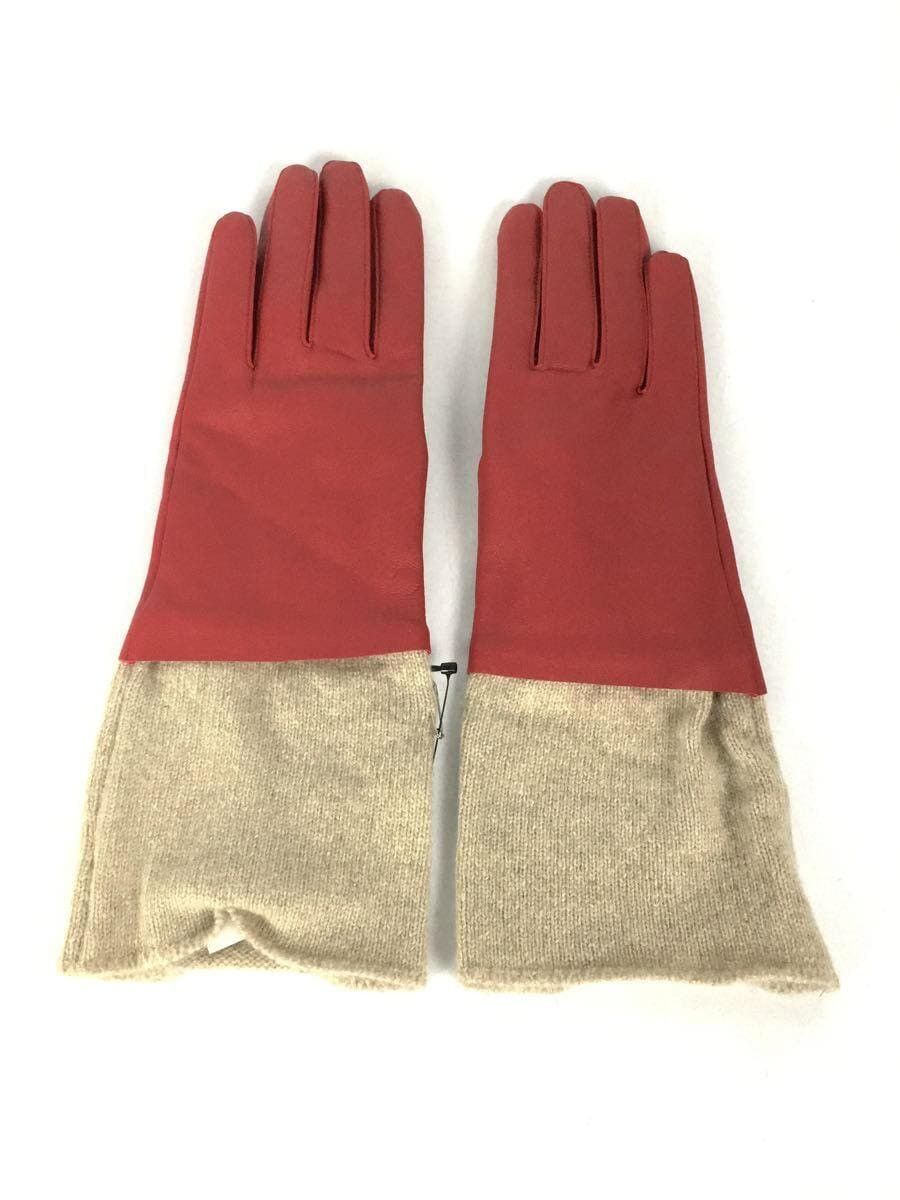 image of Undercover Aw19 Leather Gloves in Red, Women's