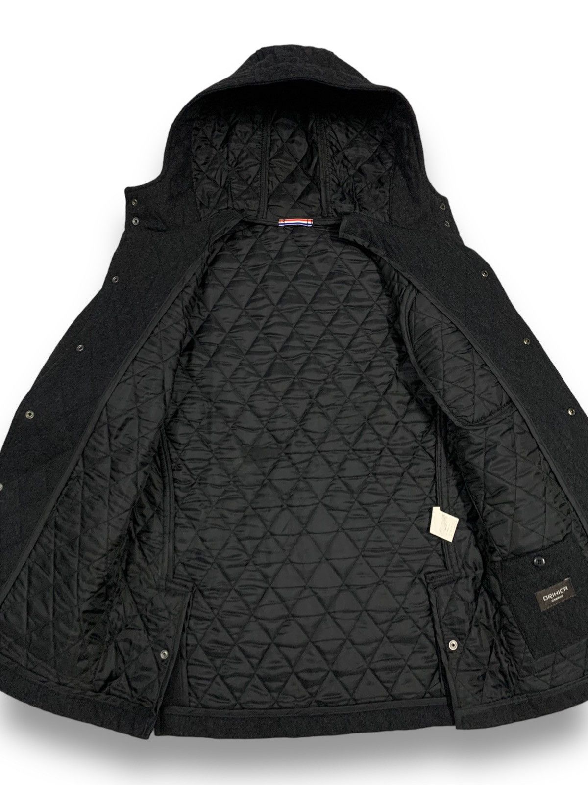 Japanese Brand Japanese Orihica Garage Wool Blend Quilted Hooded Jacket Size US M / EU 48-50 / 2 - 15 Thumbnail