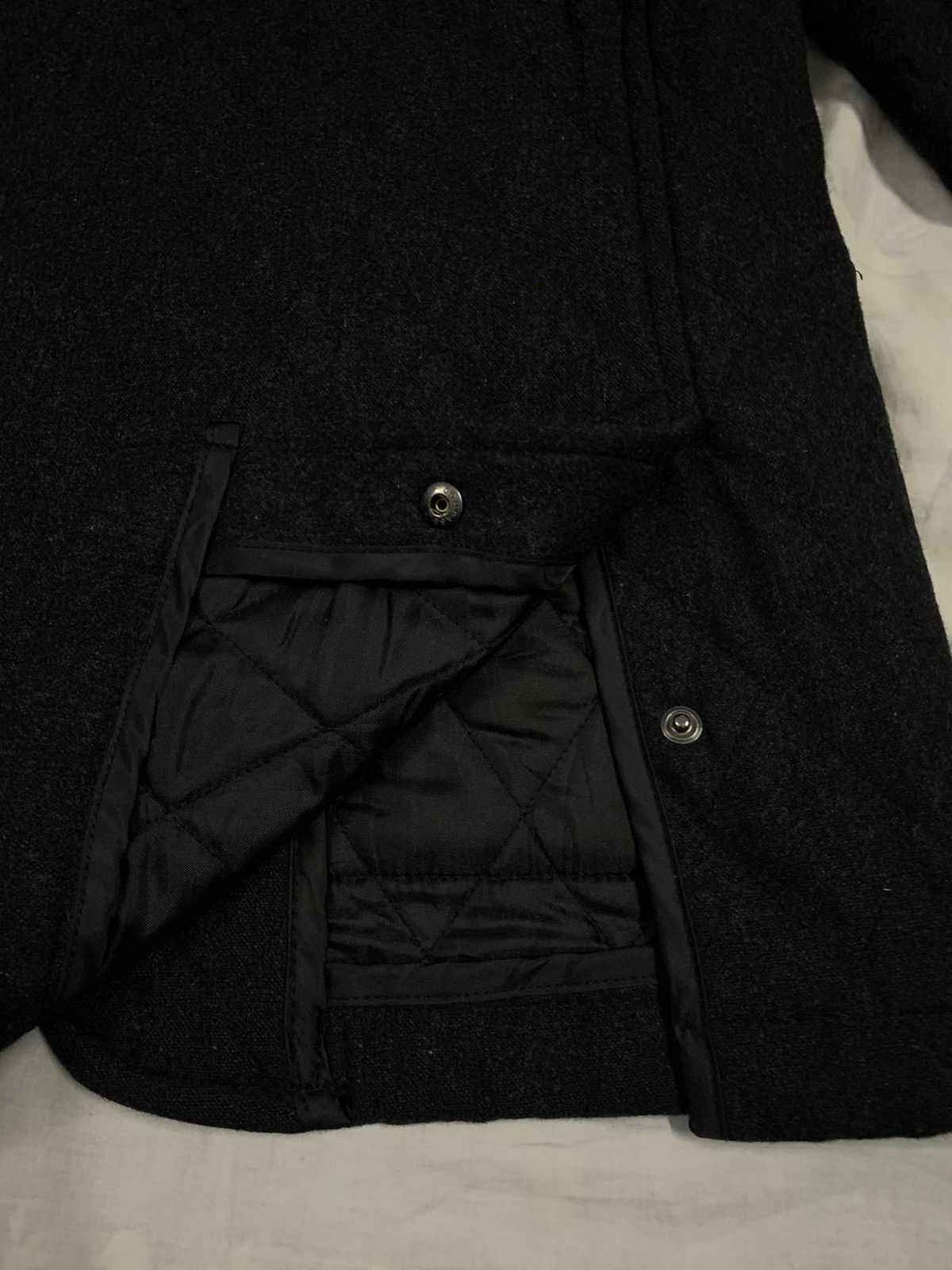 Japanese Brand Japanese Orihica Garage Wool Blend Quilted Hooded Jacket Size US M / EU 48-50 / 2 - 14 Thumbnail