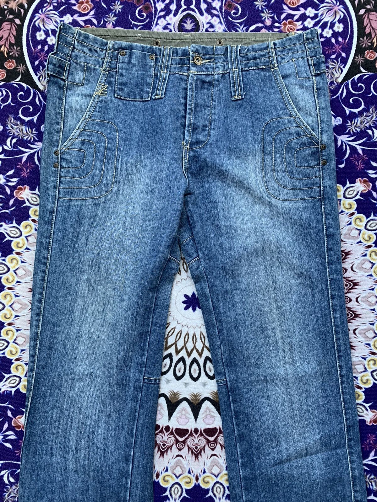 Japanese Brand Preserve Salvedge Denim Custom Design Size US 39 - 2 Thumbnail