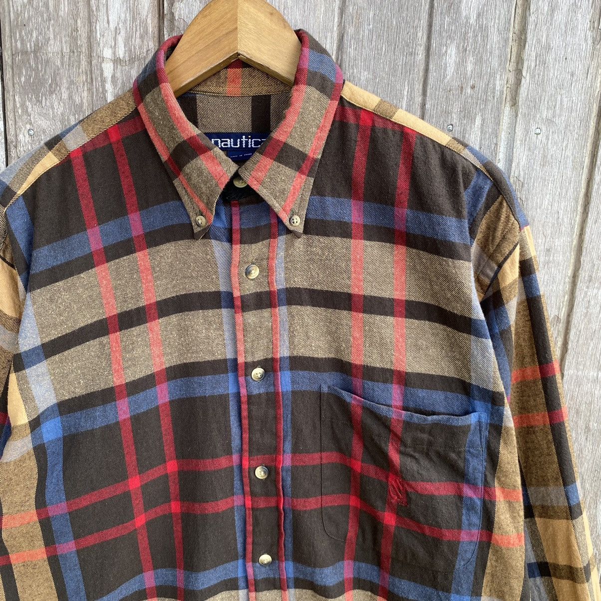Flannel Vintage Nautica Flannel Button Up ERD GRUNGE PUNK SHIRT Size US M / EU 48-50 / 2 - 2 Thumbnail