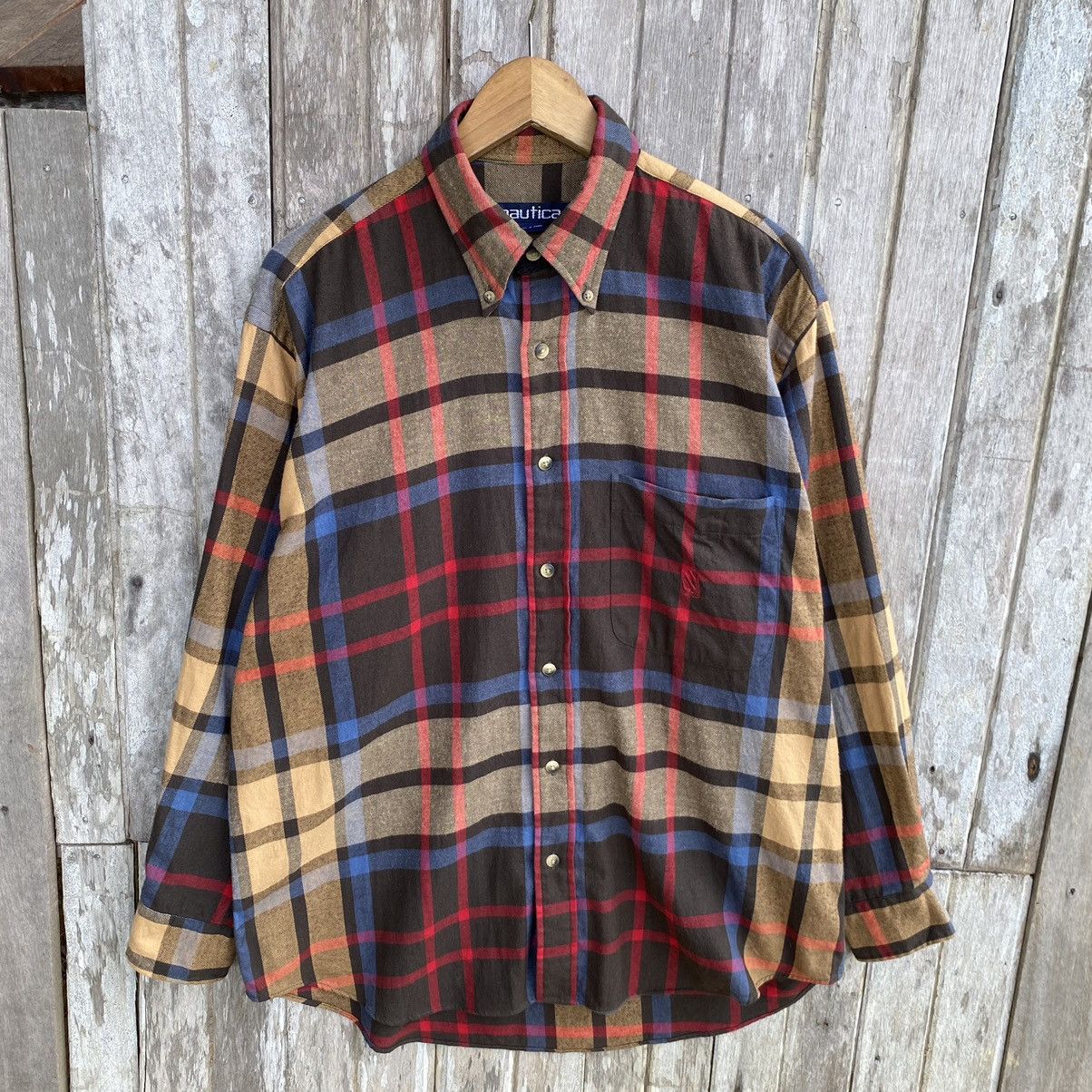 Flannel Vintage Nautica Flannel Button Up ERD GRUNGE PUNK SHIRT Size US M / EU 48-50 / 2 - 1 Thumbnail
