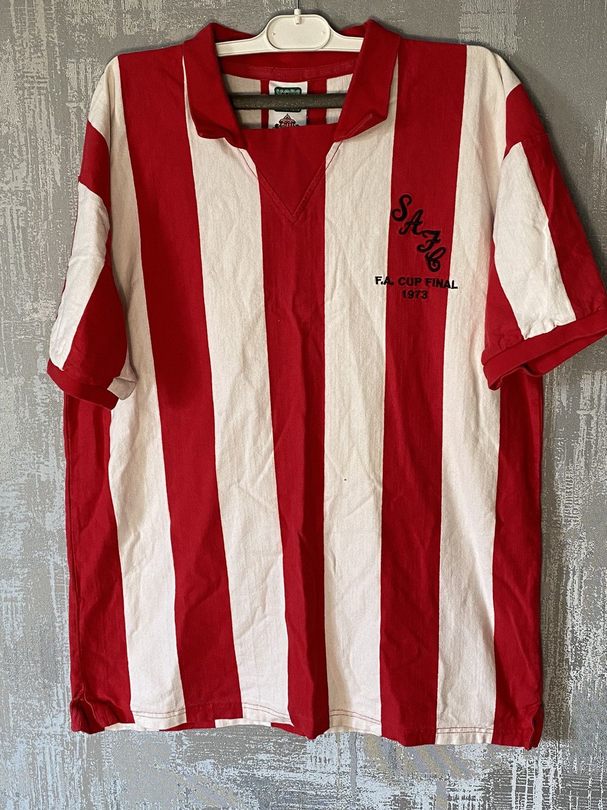 Toffs × Vintage Vintage Score Draw Sunderland Soccer Jersey Final Cup 1973 Size US XL / EU 56 / 4 - 1 Thumbnail