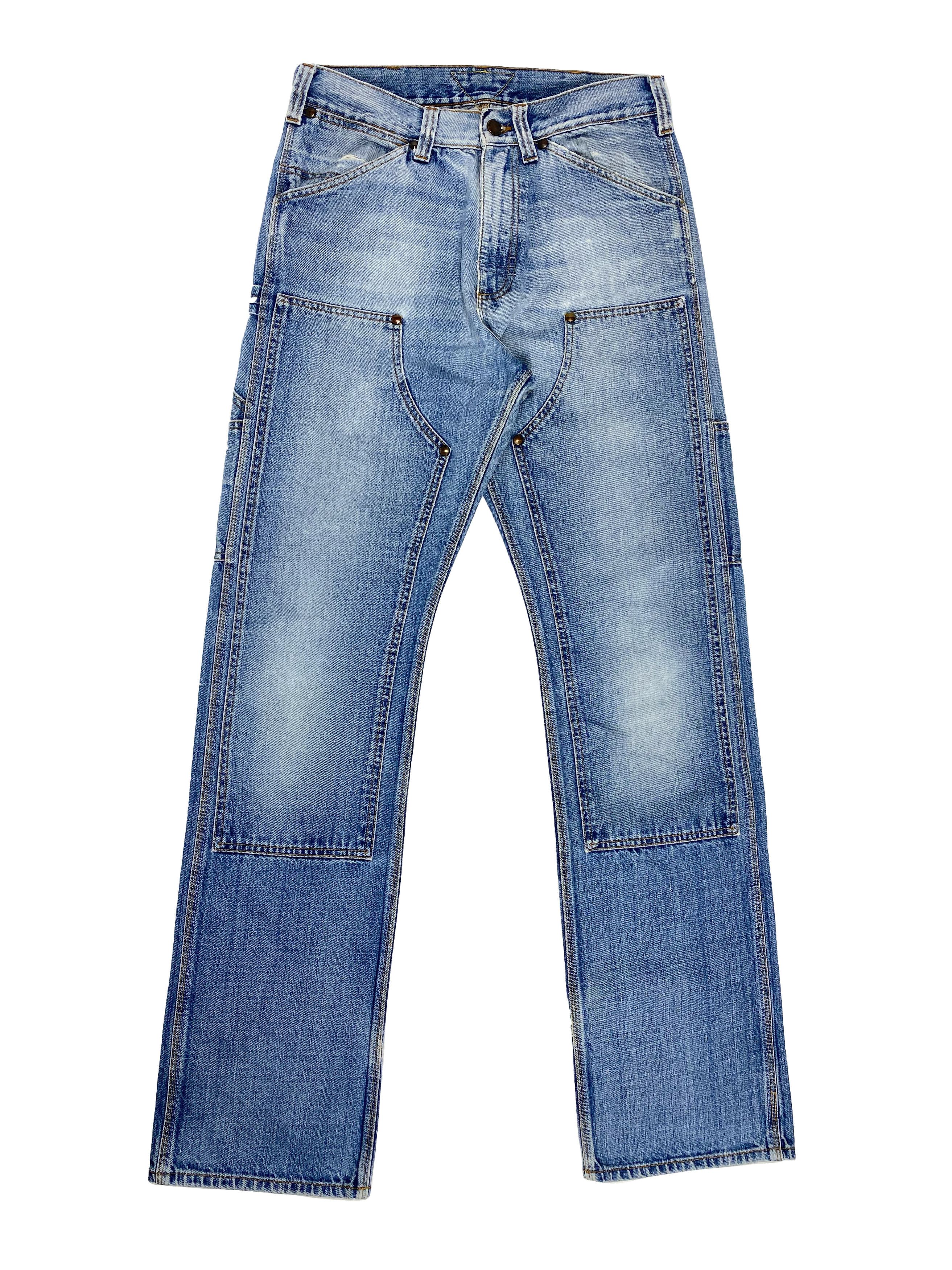 Vintage Meltin' Pot Vintage Double Knee Carpenter Denim Jeans Pants Size US 30 / EU 46 - 1 Thumbnail