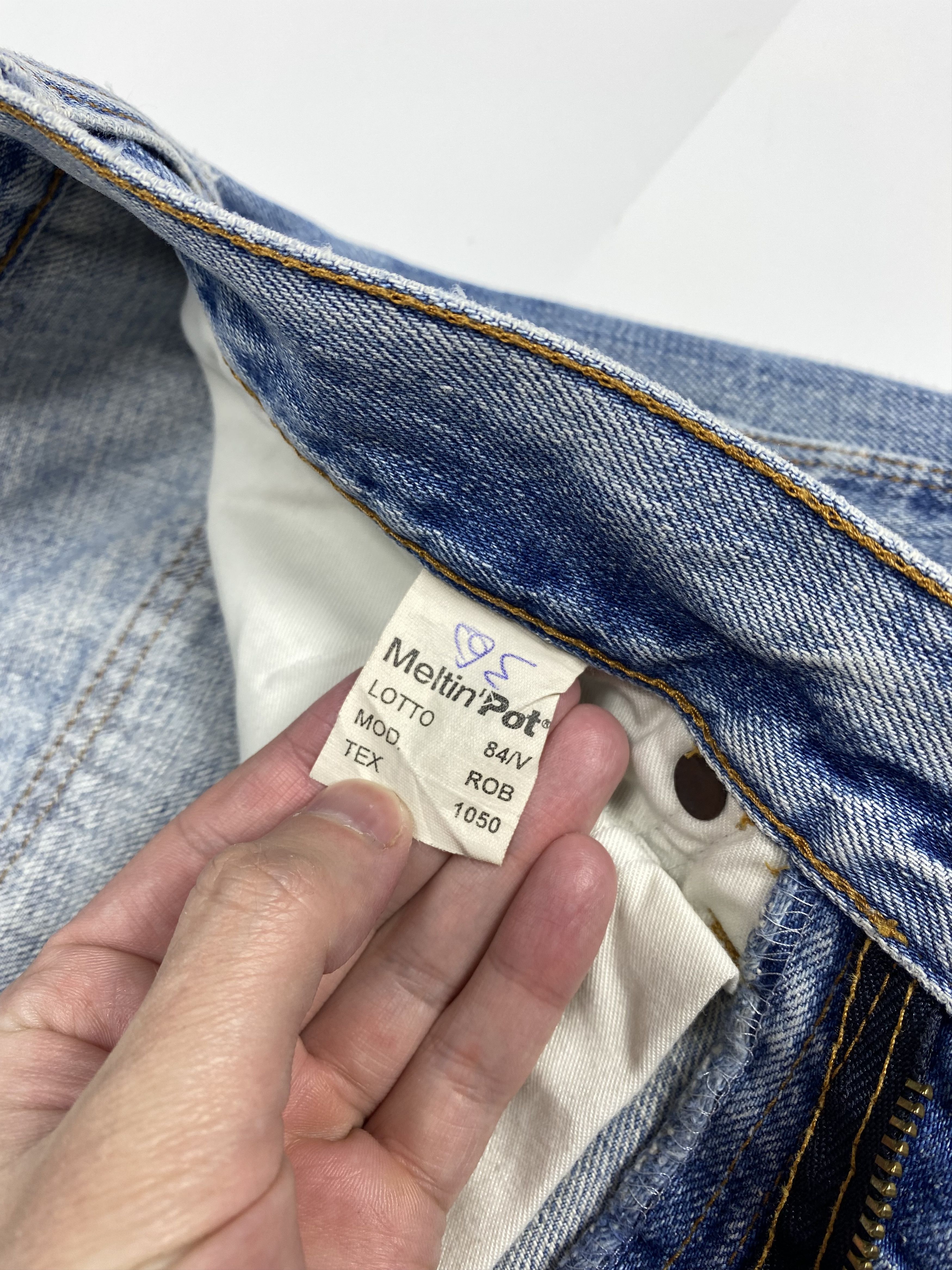 Vintage Meltin' Pot Vintage Double Knee Carpenter Denim Jeans Pants Size US 30 / EU 46 - 9 Thumbnail