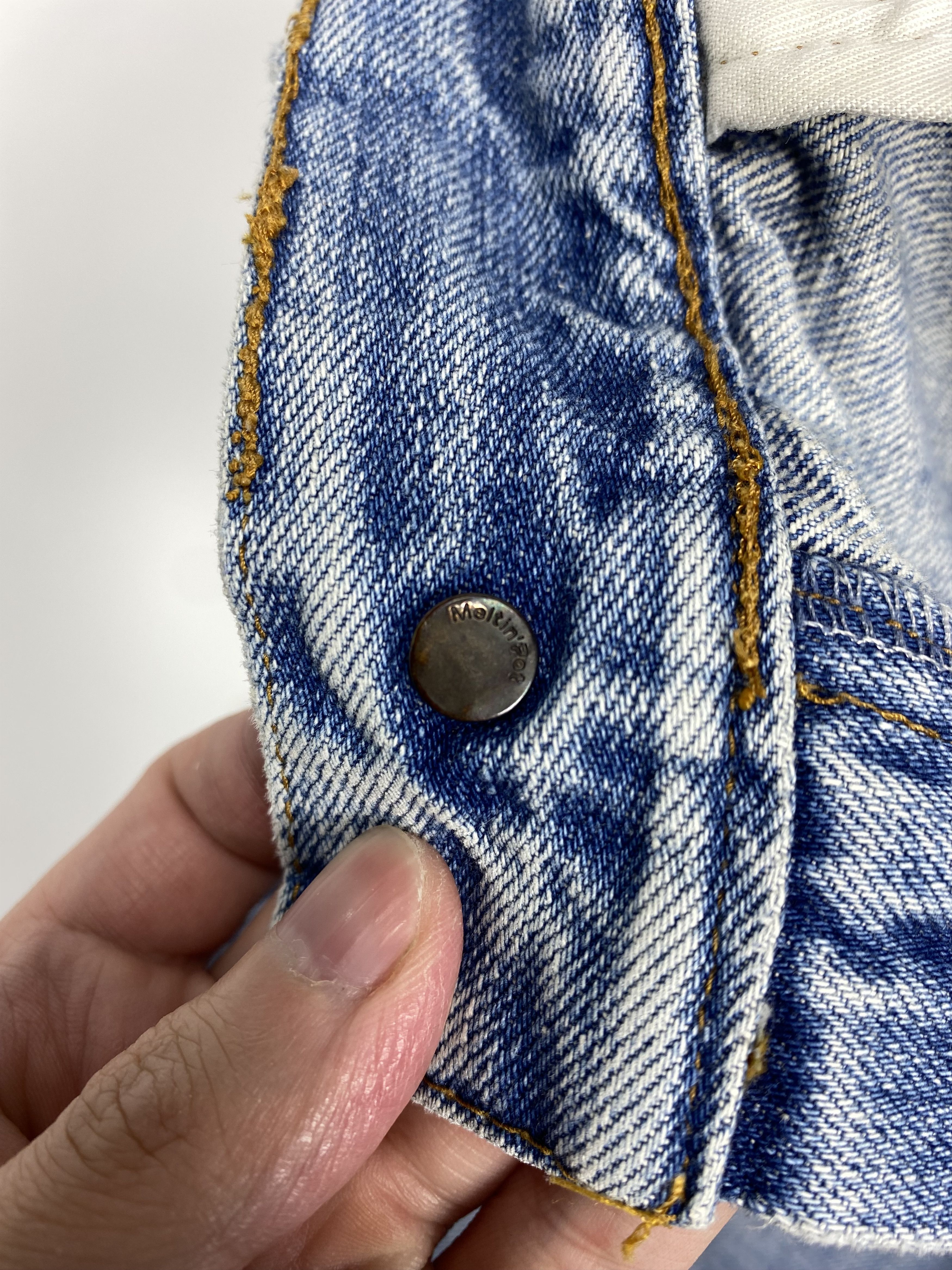 Vintage Meltin' Pot Vintage Double Knee Carpenter Denim Jeans Pants Size US 30 / EU 46 - 10 Thumbnail