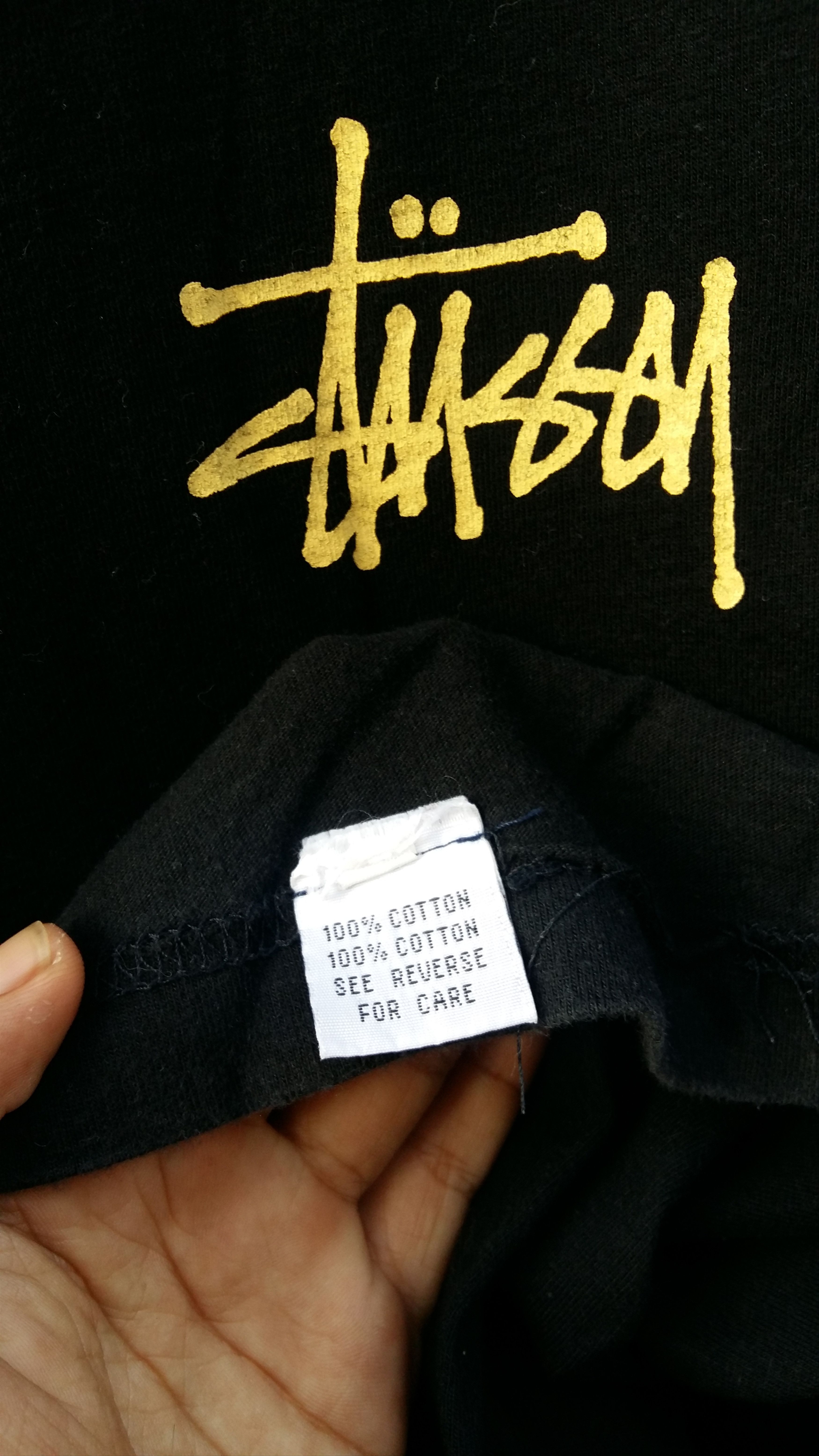 Stussy × Vintage Rare!!!Vintage Stussy Dragon V Neck Tshirt Size US L / EU 52-54 / 3 - 5 Thumbnail