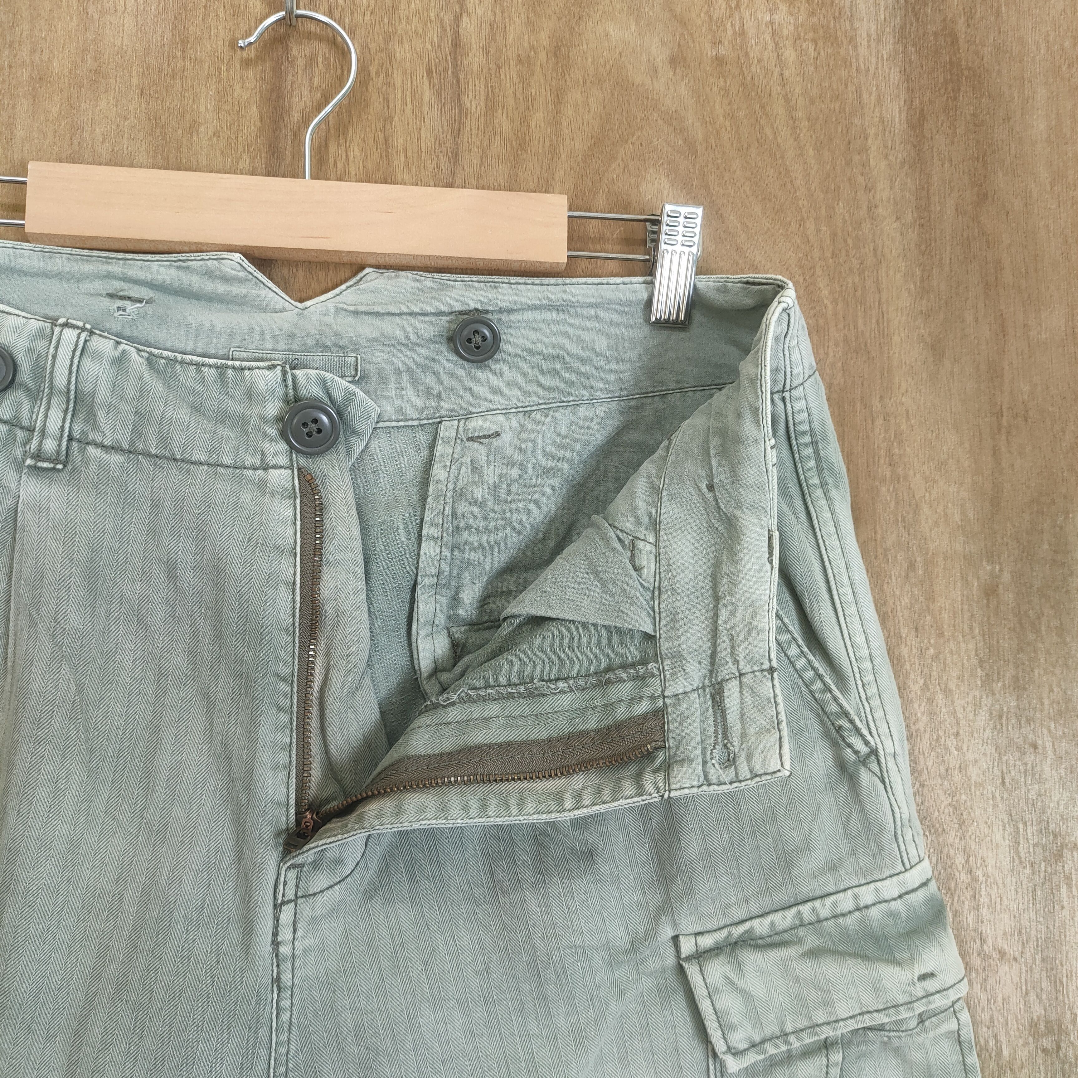 Japanese Brand VINTAGE JAPANESE FADED BAGGY CARGO PANTS Size US 30 / EU 46 - 12 Thumbnail
