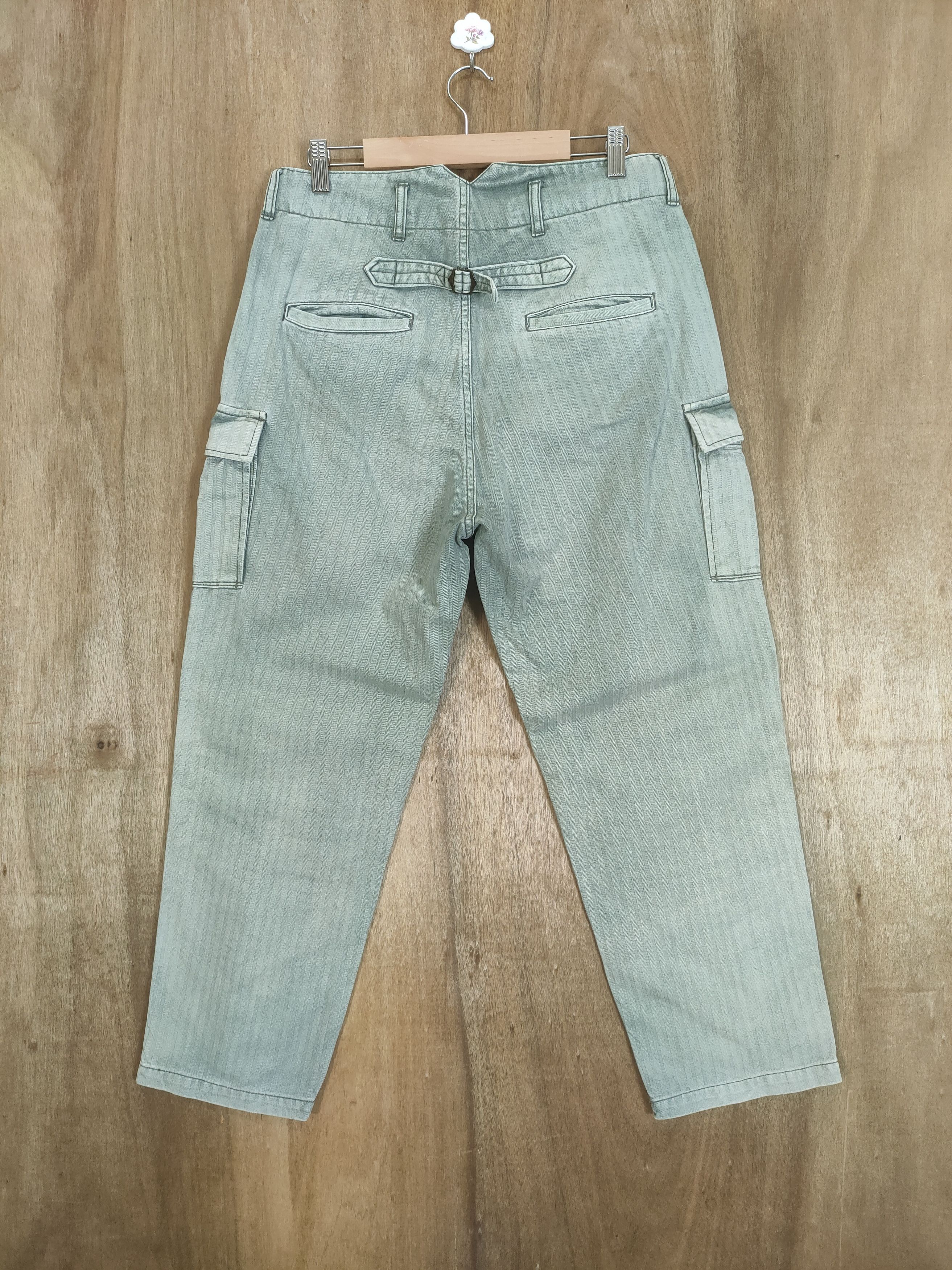 Japanese Brand VINTAGE JAPANESE FADED BAGGY CARGO PANTS Size US 30 / EU 46 - 7 Thumbnail