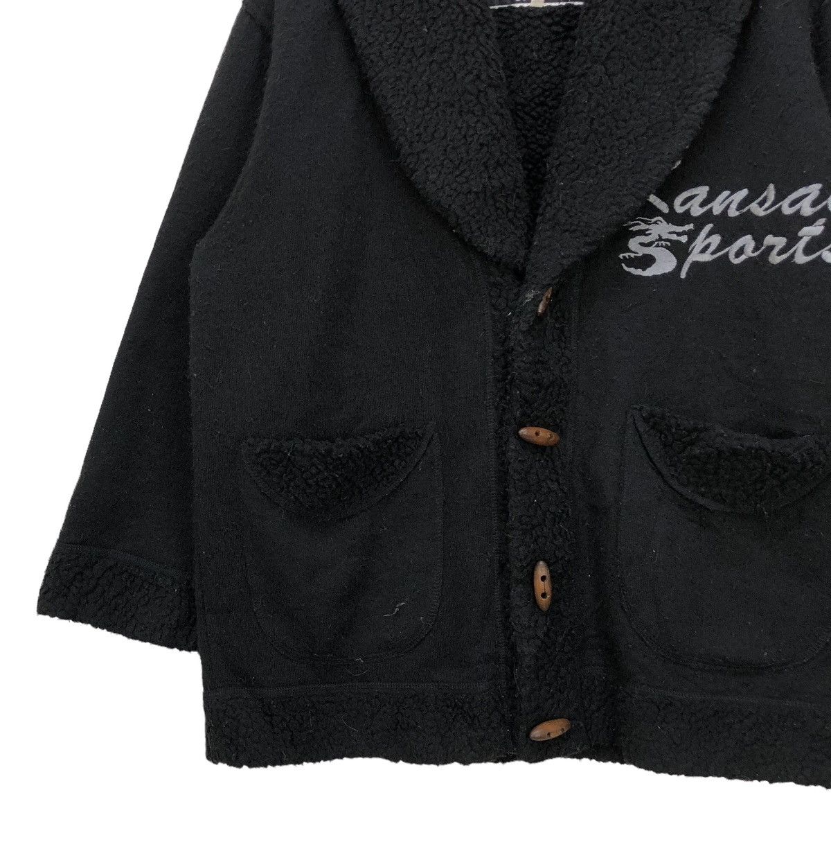 Japanese Brand 🔥Kansai Yamamoto Kansa Sport Sherpa Jacket Embroidered Logo Size US M / EU 48-50 / 2 - 4 Thumbnail