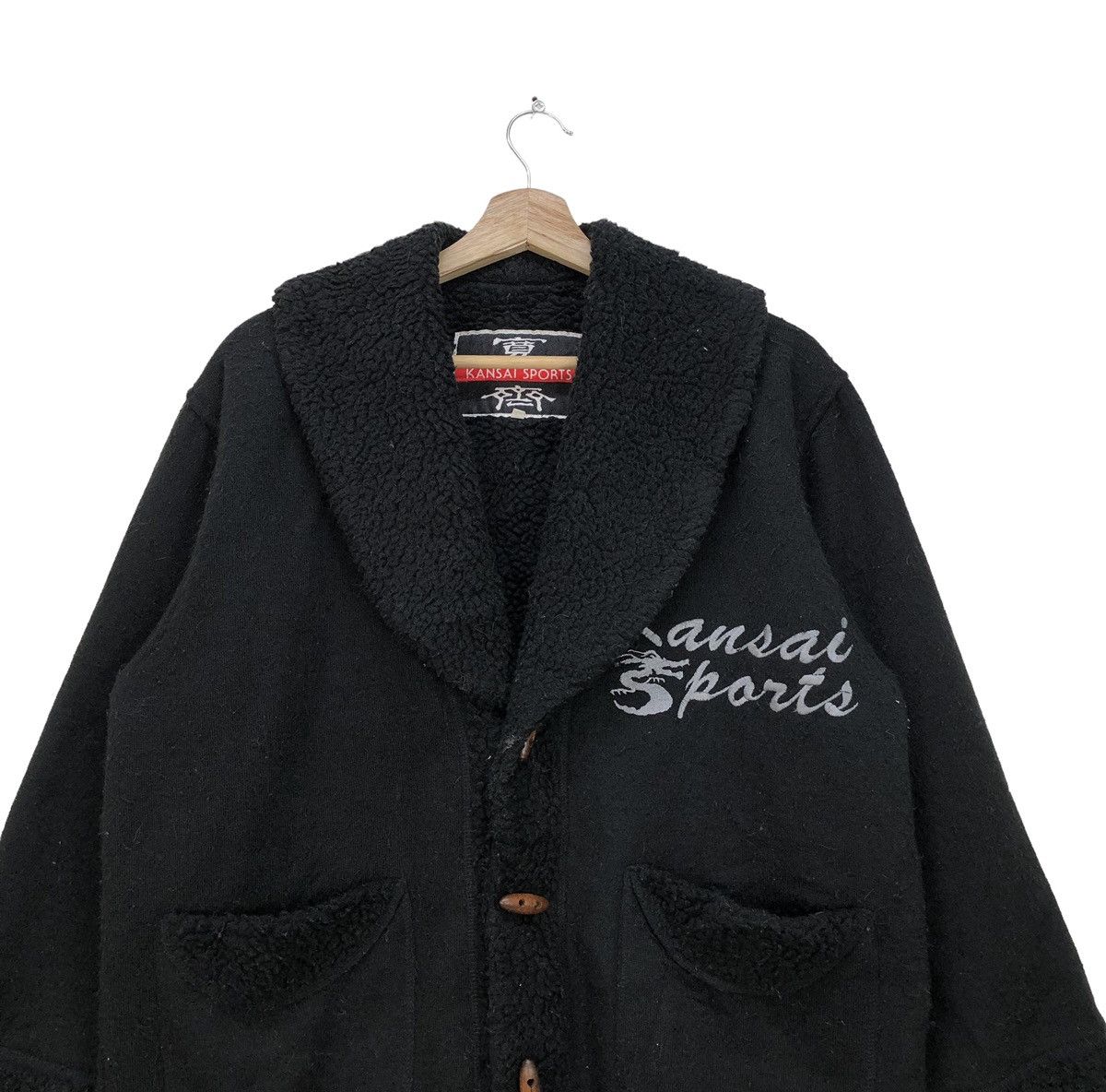 Japanese Brand 🔥Kansai Yamamoto Kansa Sport Sherpa Jacket Embroidered Logo Size US M / EU 48-50 / 2 - 3 Thumbnail