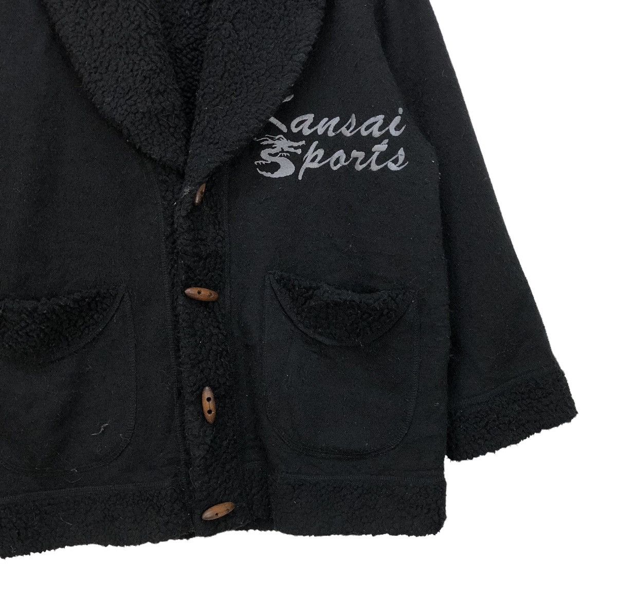 Japanese Brand 🔥Kansai Yamamoto Kansa Sport Sherpa Jacket Embroidered Logo Size US M / EU 48-50 / 2 - 5 Thumbnail