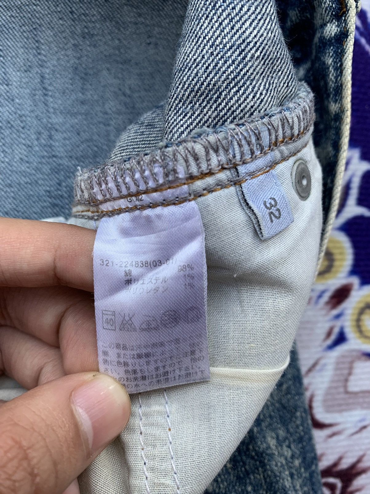 GU Gu Acid Wash Jeans Size US 35 - 5 Thumbnail