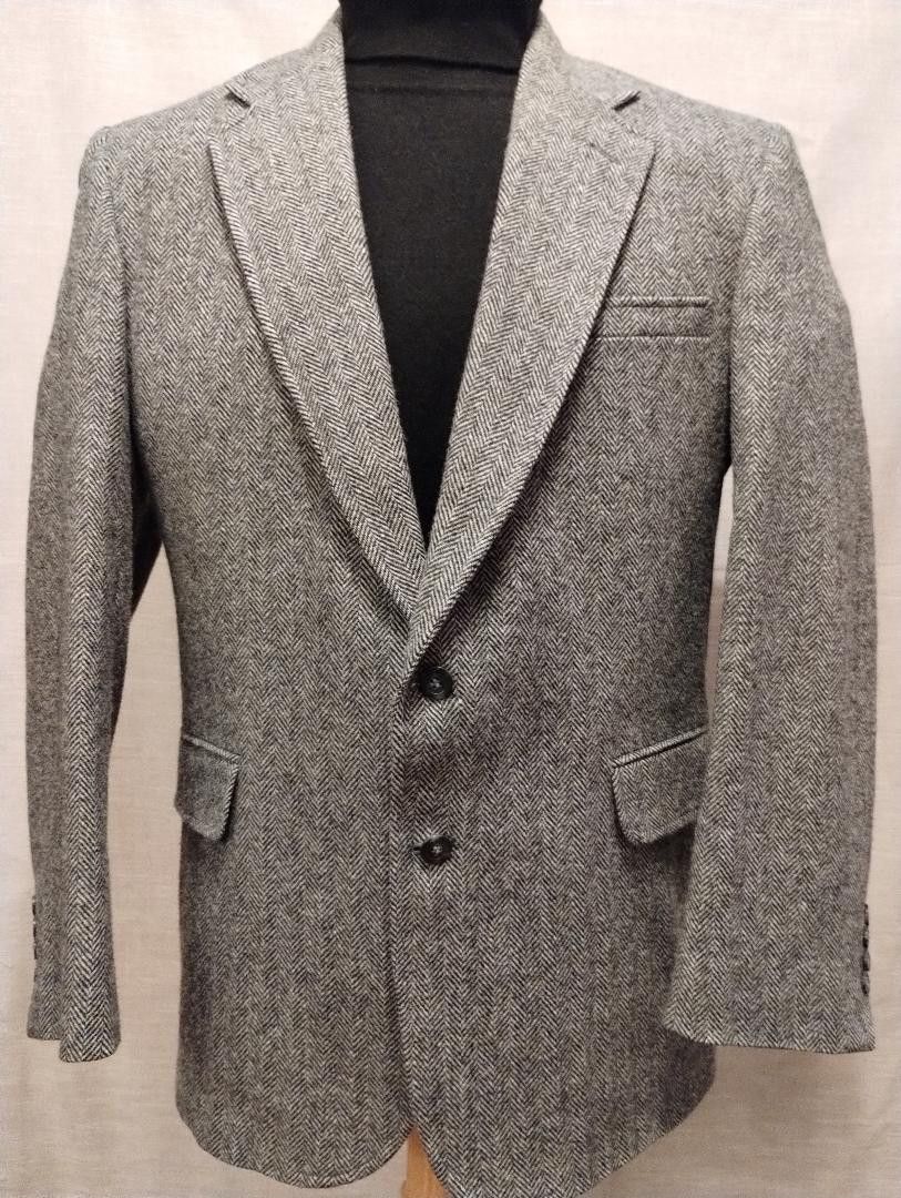 Lands End Vintage Mod Wool/Lambs Wool Tweed 2 Button Blazer | Grailed