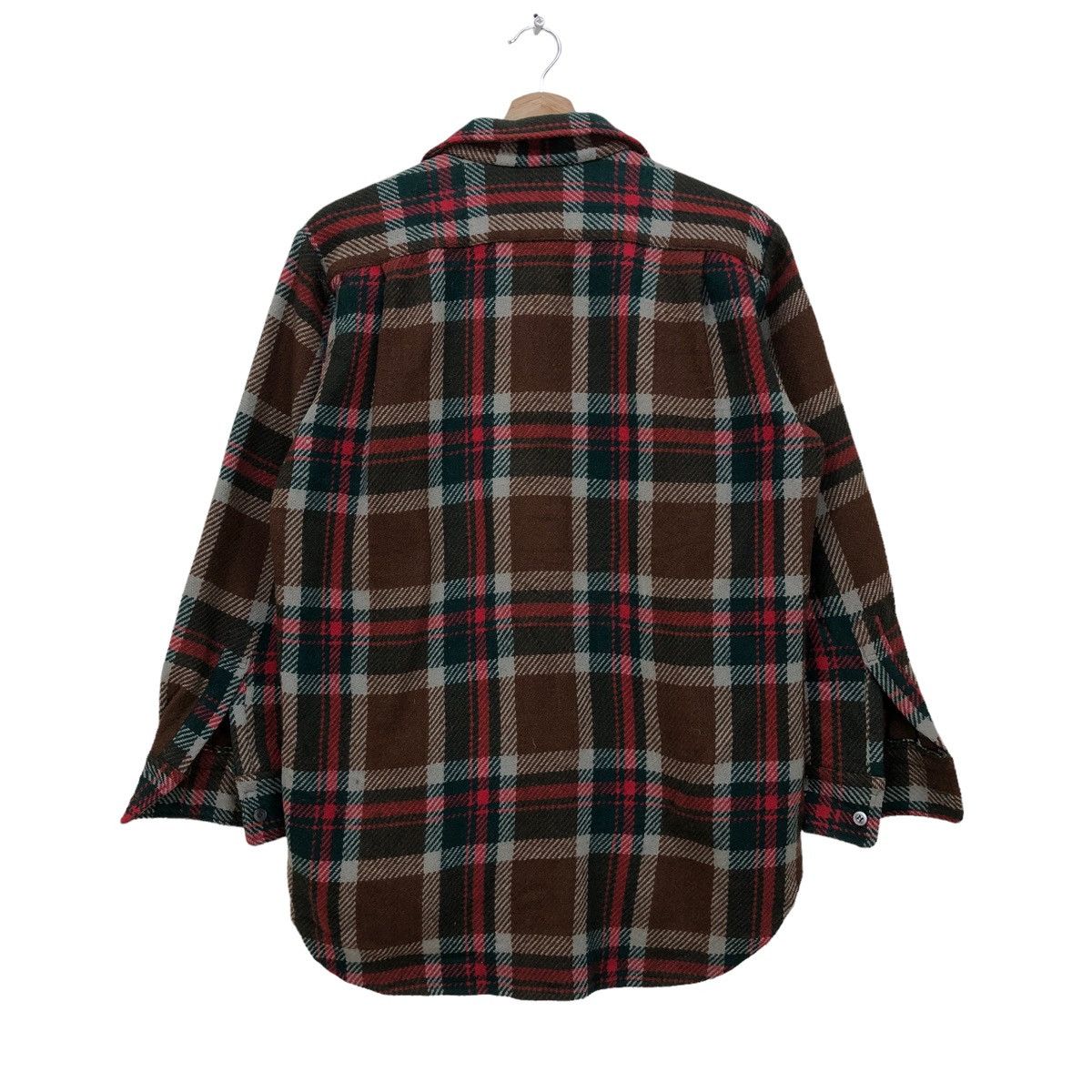 Flannel Japanese Brand Long Sleeve Shirts Button Up Checkered Size US M / EU 48-50 / 2 - 2 Thumbnail