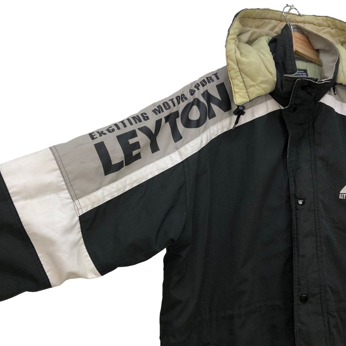 Formula 1 Vtg Leyton House Spellout Side Tape Removable Hooded Jacket Size US M / EU 48-50 / 2 - 4 Thumbnail