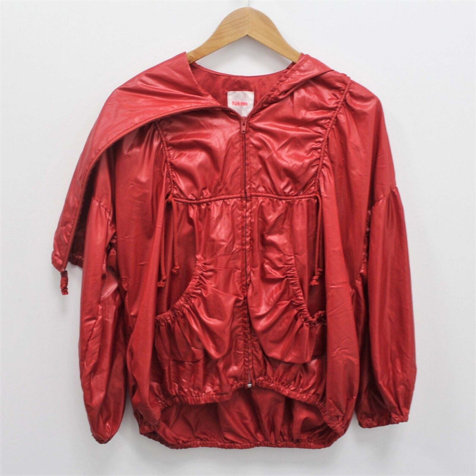 Ne-Net Vintage Ne-Net Nylon Full Zip Windbreaker Red Jacket Men's K ...