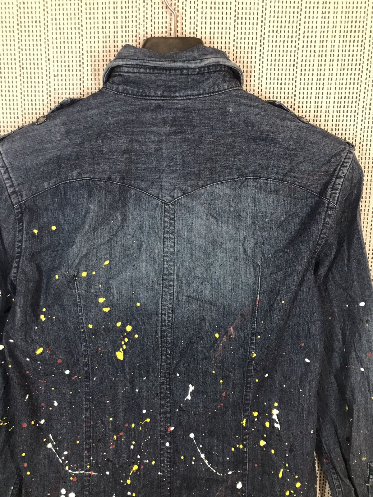Japanese Brand × Morgan Homme ‼️MORGAN HOMME SHIRT BUTTON UPS COLOUR PAINTING‼️ Size US M / EU 48-50 / 2 - 9 Thumbnail
