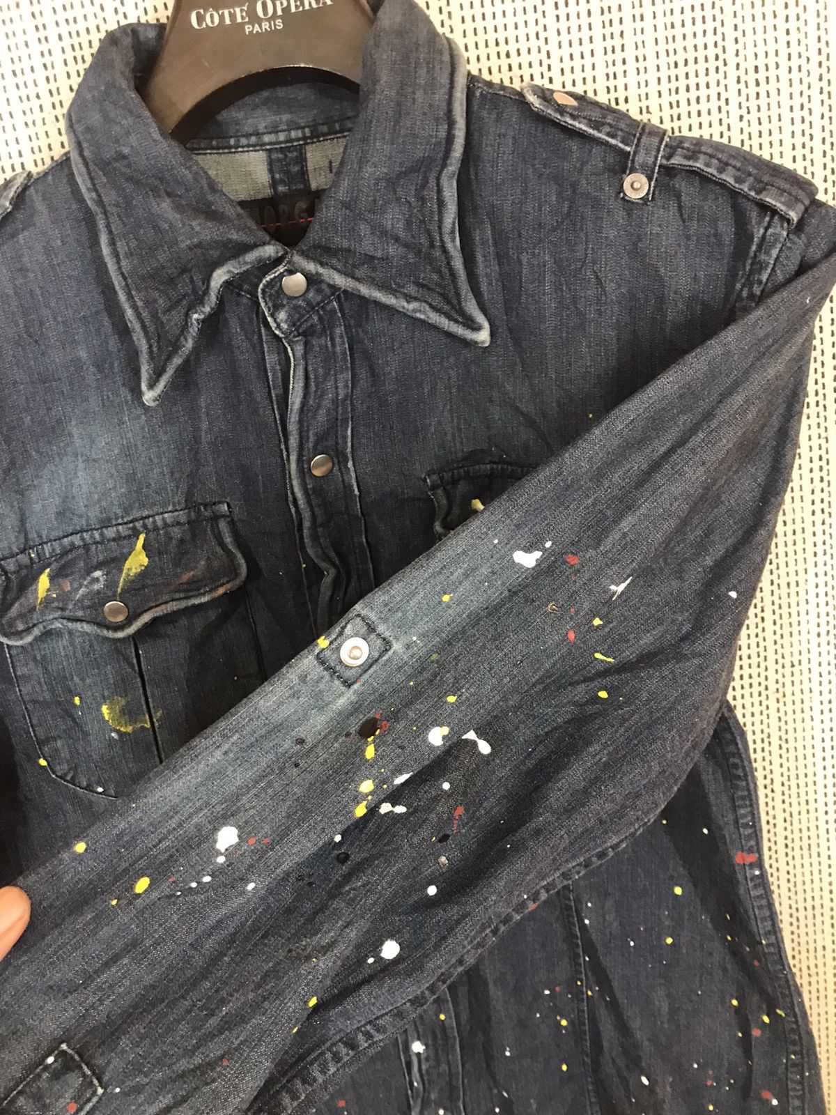 Japanese Brand × Morgan Homme ‼️MORGAN HOMME SHIRT BUTTON UPS COLOUR PAINTING‼️ Size US M / EU 48-50 / 2 - 6 Thumbnail