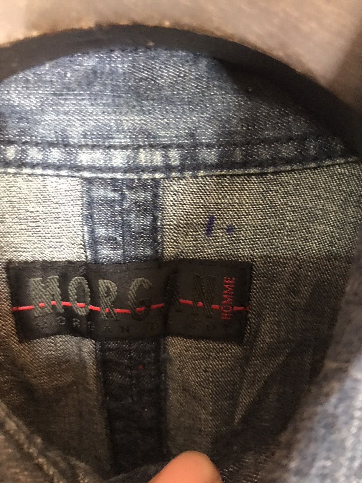 Japanese Brand × Morgan Homme ‼️MORGAN HOMME SHIRT BUTTON UPS COLOUR PAINTING‼️ Size US M / EU 48-50 / 2 - 3 Thumbnail