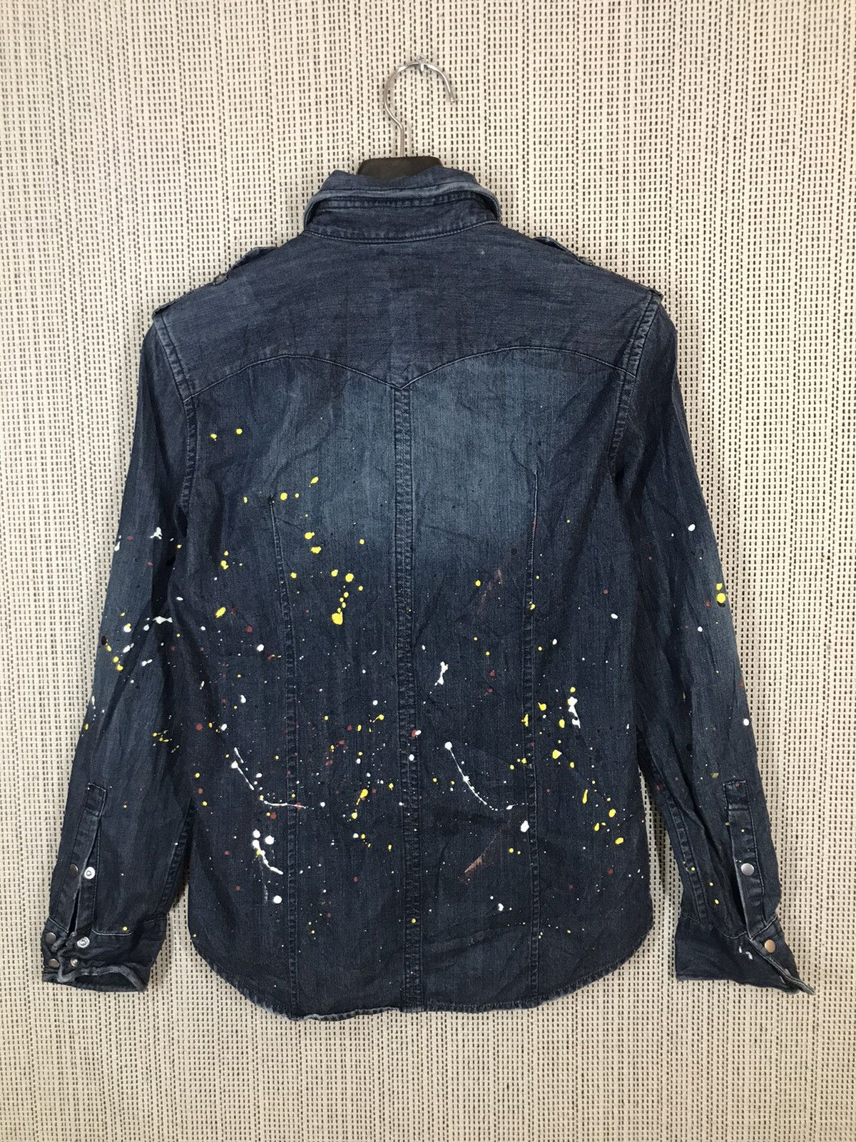 Japanese Brand × Morgan Homme ‼️MORGAN HOMME SHIRT BUTTON UPS COLOUR PAINTING‼️ Size US M / EU 48-50 / 2 - 8 Thumbnail
