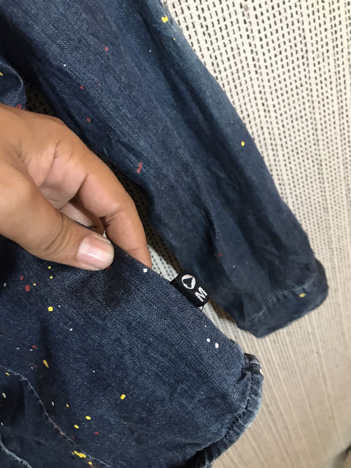 Japanese Brand × Morgan Homme ‼️MORGAN HOMME SHIRT BUTTON UPS COLOUR PAINTING‼️ Size US M / EU 48-50 / 2 - 7 Thumbnail