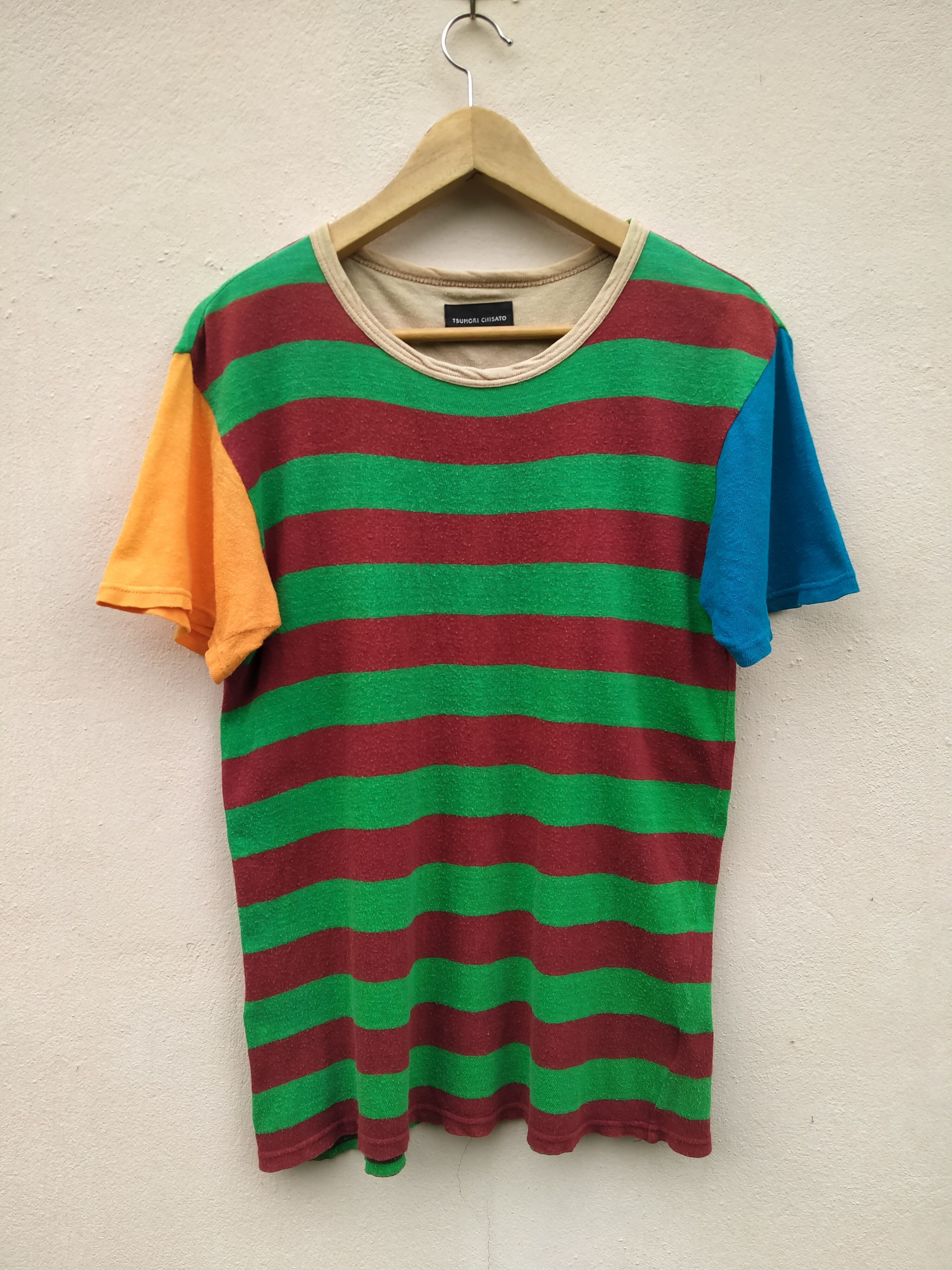 image of Archival Clothing x Issey Miyake Striped Multicolour Legendary Tsumori Chisato By I.s (Size Medium)