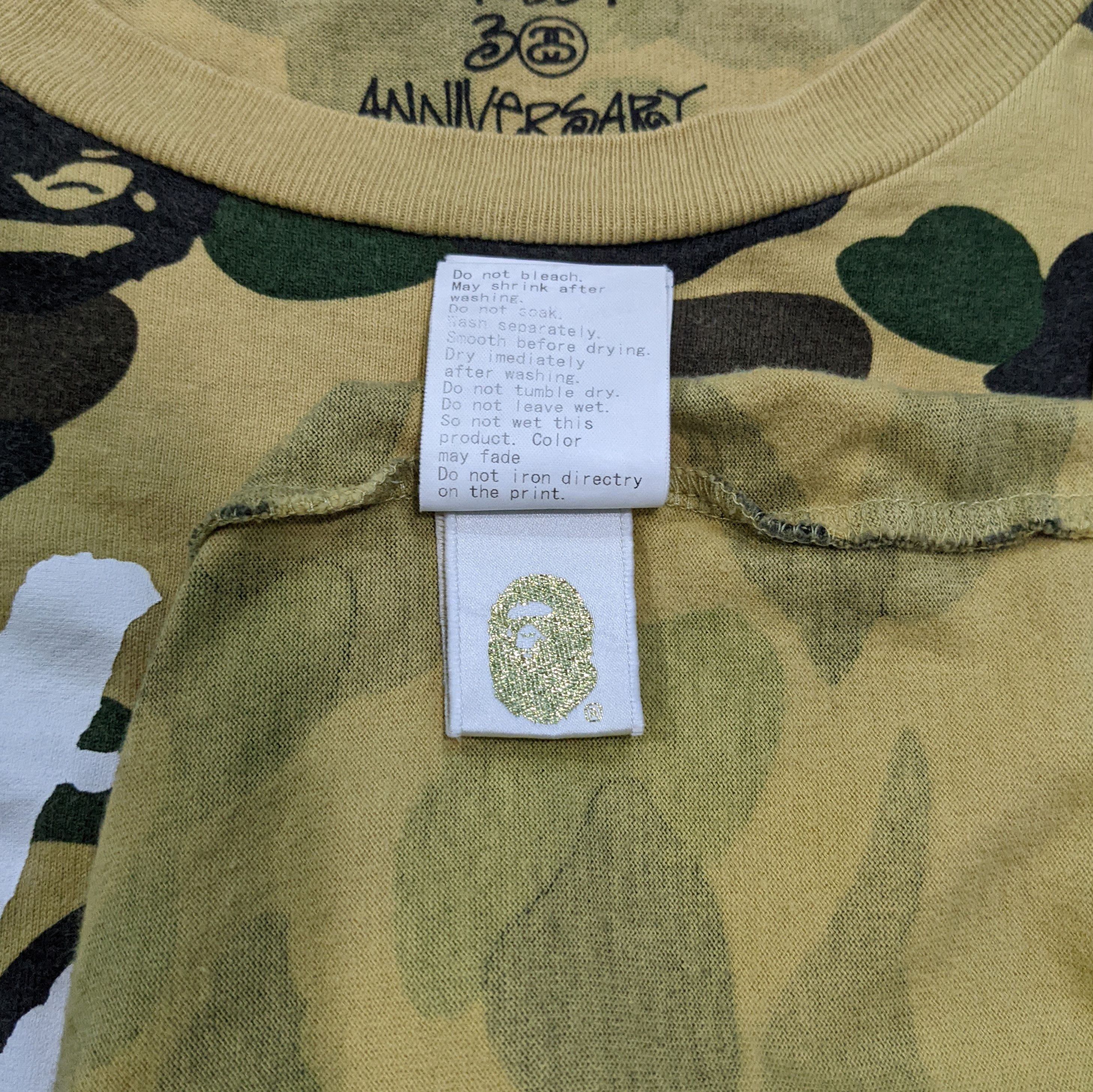 Bape × Stussy Bape x Stussy 30th Anniversary 1st Camo Tee Size US L / EU 52-54 / 3 - 7 Thumbnail
