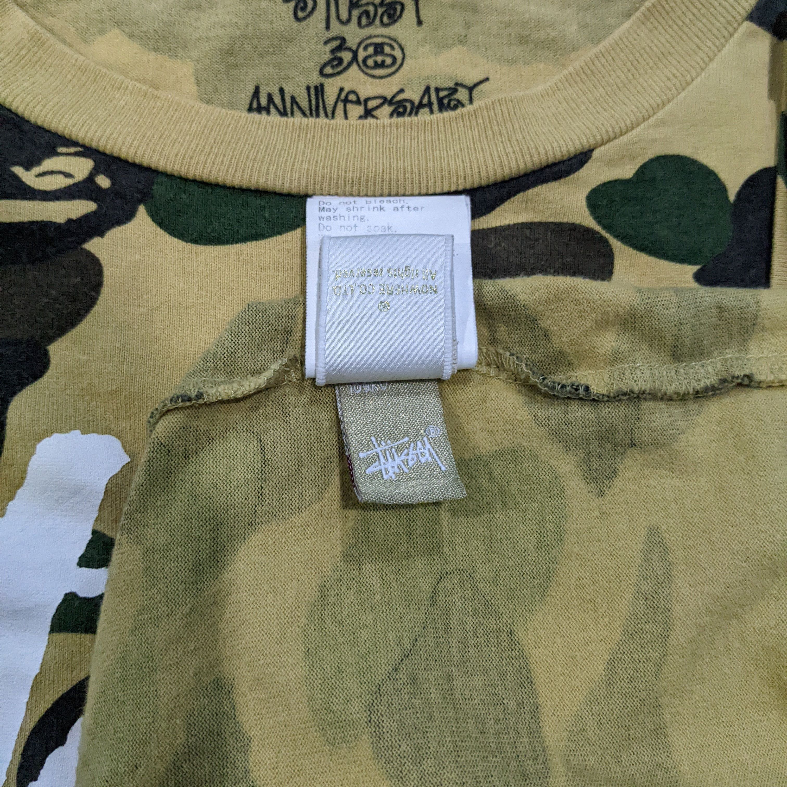 Bape × Stussy Bape x Stussy 30th Anniversary 1st Camo Tee Size US L / EU 52-54 / 3 - 8 Thumbnail