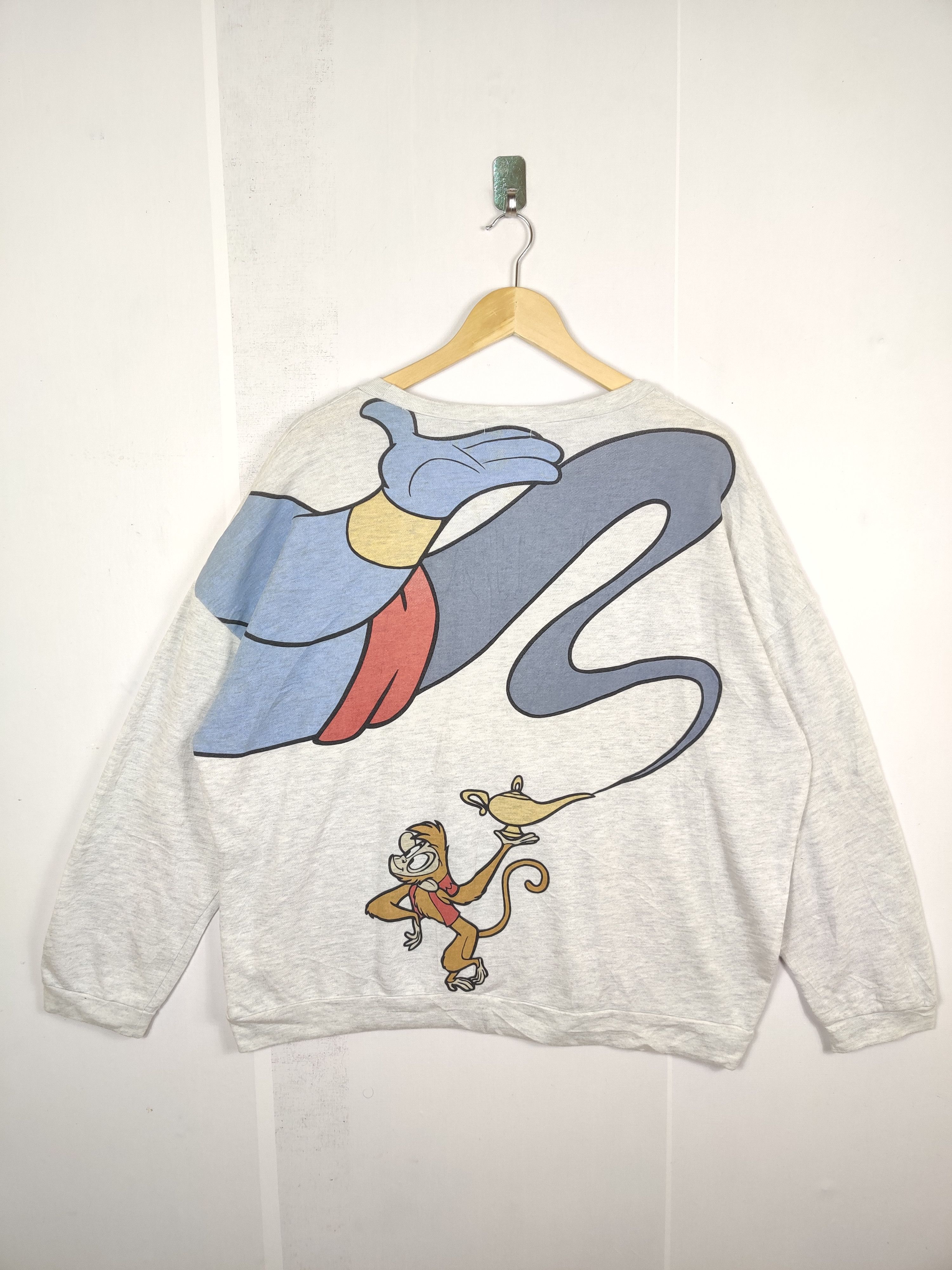 Cartoon Network Vintage Disney Aladdin Overprint Sweatshirt Size US XXL / EU 58 / 5 - 7 Thumbnail