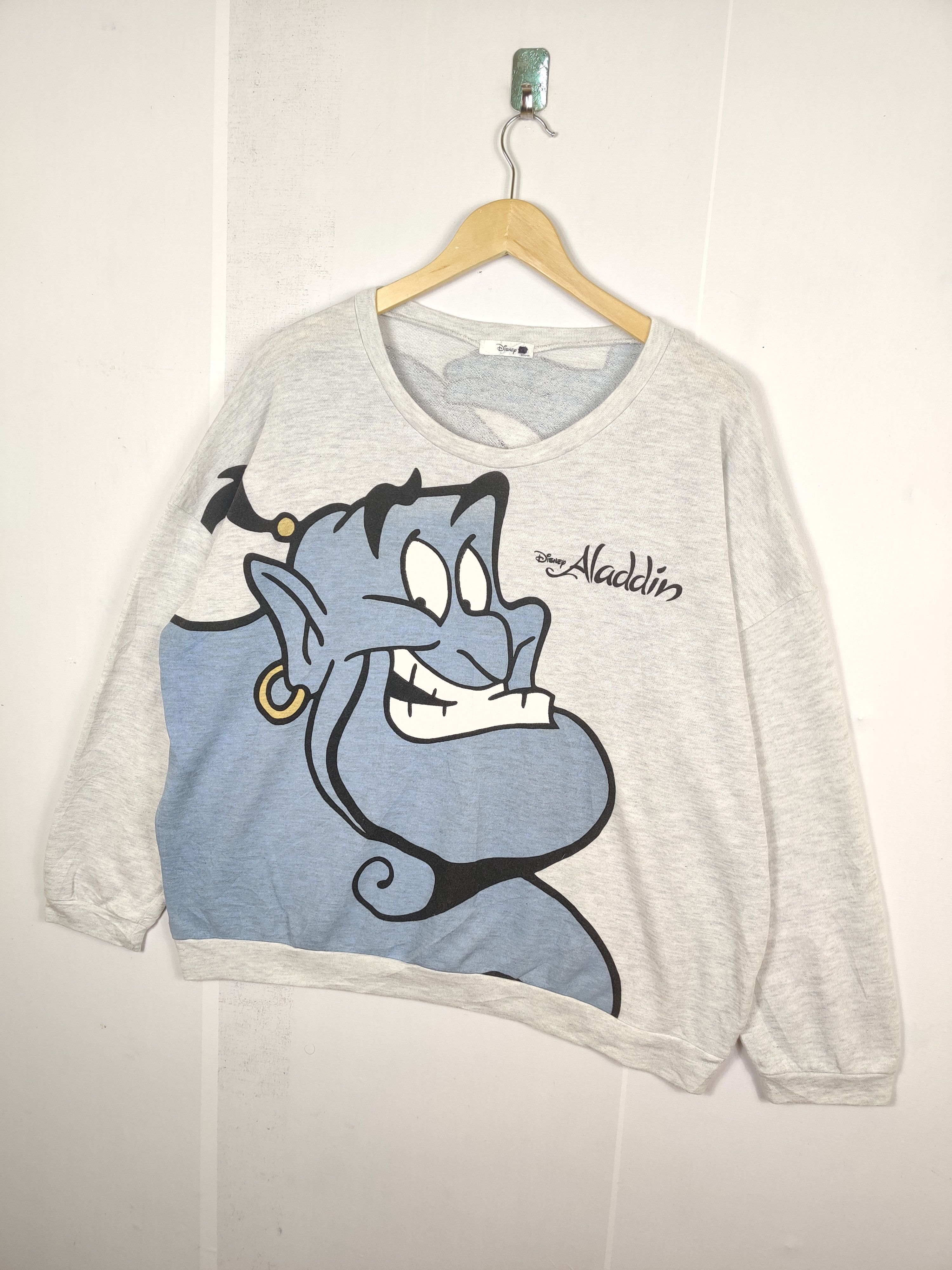 Cartoon Network Vintage Disney Aladdin Overprint Sweatshirt Size US XXL / EU 58 / 5 - 2 Thumbnail