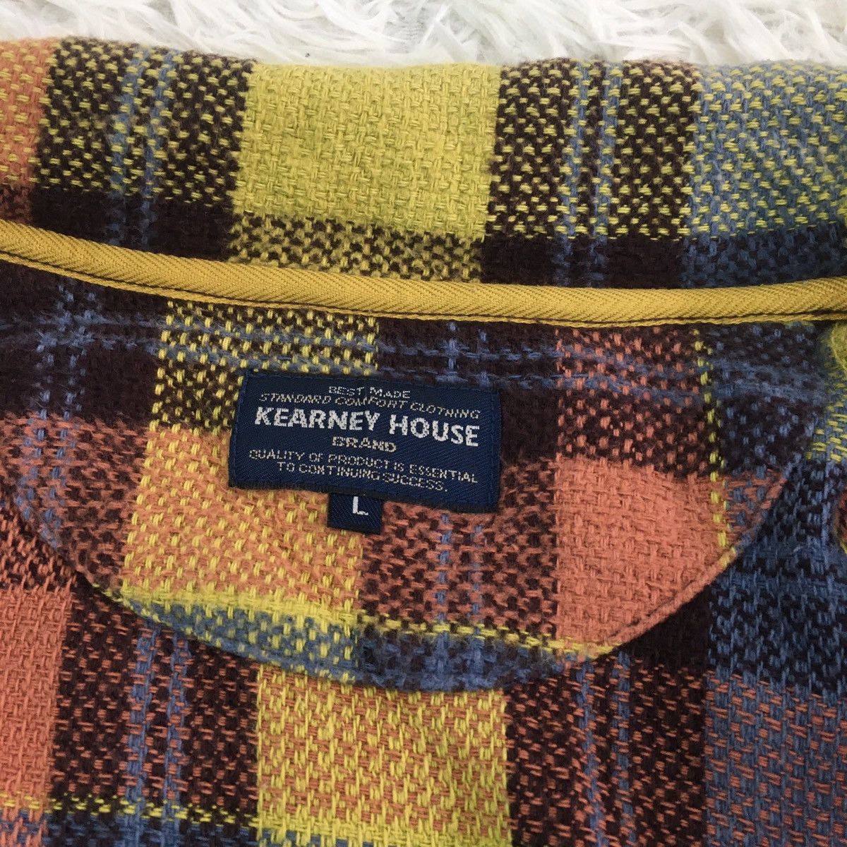 Japanese Brand Kearney House Checked Colorway Coach Jacket Size US L / EU 52-54 / 3 - 9 Thumbnail