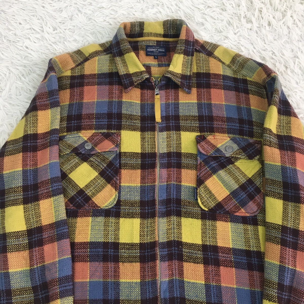 Japanese Brand Kearney House Checked Colorway Coach Jacket Size US L / EU 52-54 / 3 - 5 Thumbnail